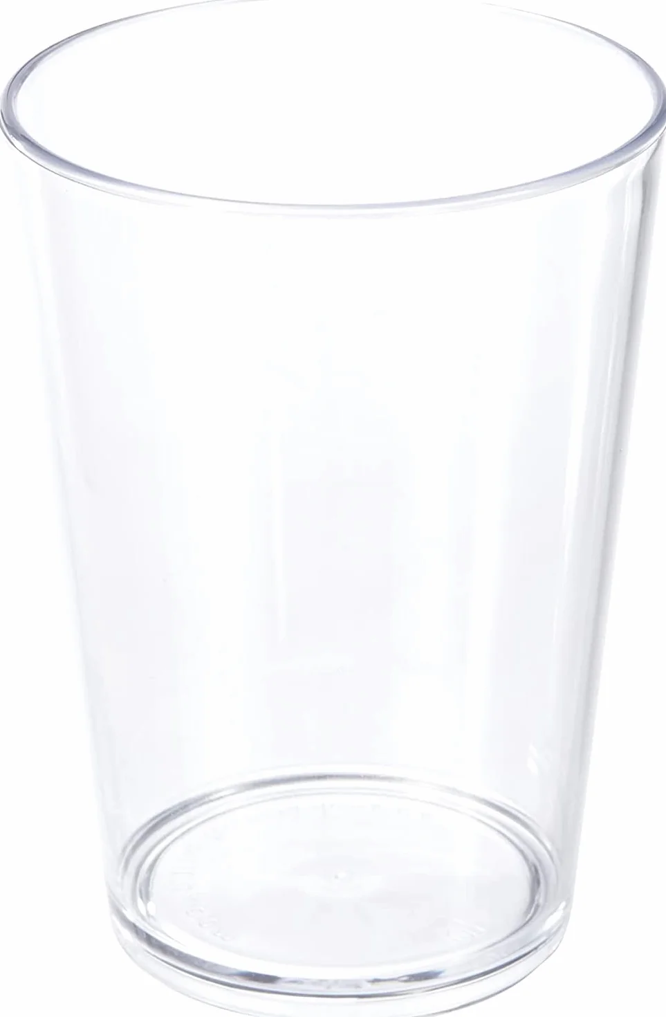 Bicchiere in Plastica Riutilizzabile Akua Trasparente 25 Bordo 20 cl - 6 Pezzi Lavabile in Lavastoviglie Made in Italy
