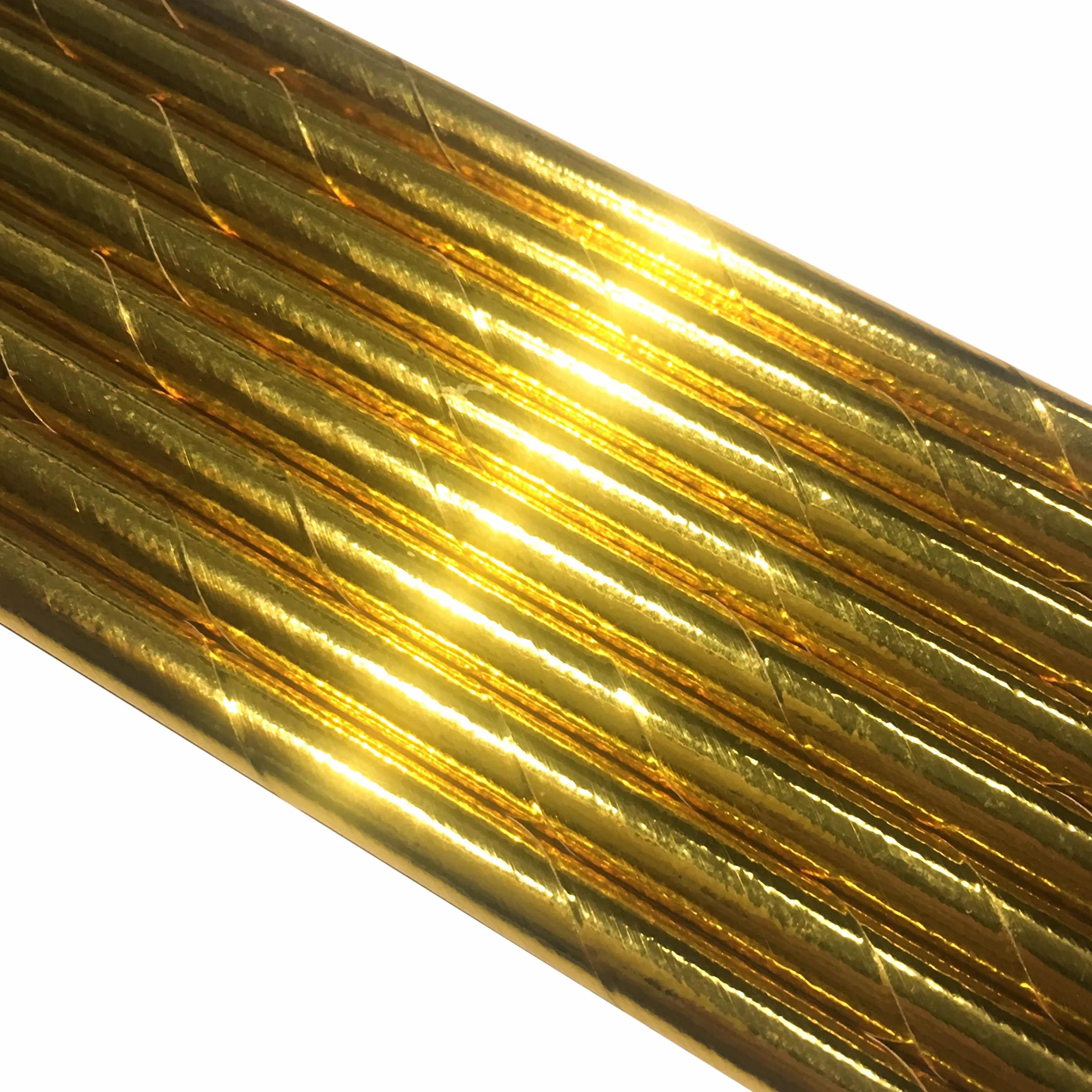 Dorata Cannucce in Carta Usa e Getta, 19,7 x 0,6 cm, 100 Pezzi Biodegradabili Metallizzata Cannucce Oro per Feste, Matrimoni, Compleanni, Occasioni, Cocktail