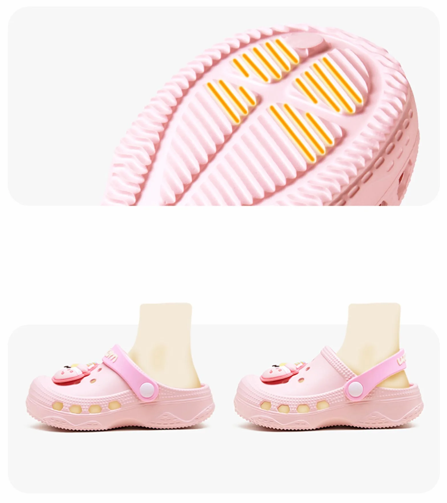 Meik Mangni Zoccoli per Bambini Sabot Estate Scarpe da Giardino Ragazzi Ragazze Antiscivolo Sandali da Spiaggia Carino Ciabatte 19-33 EU