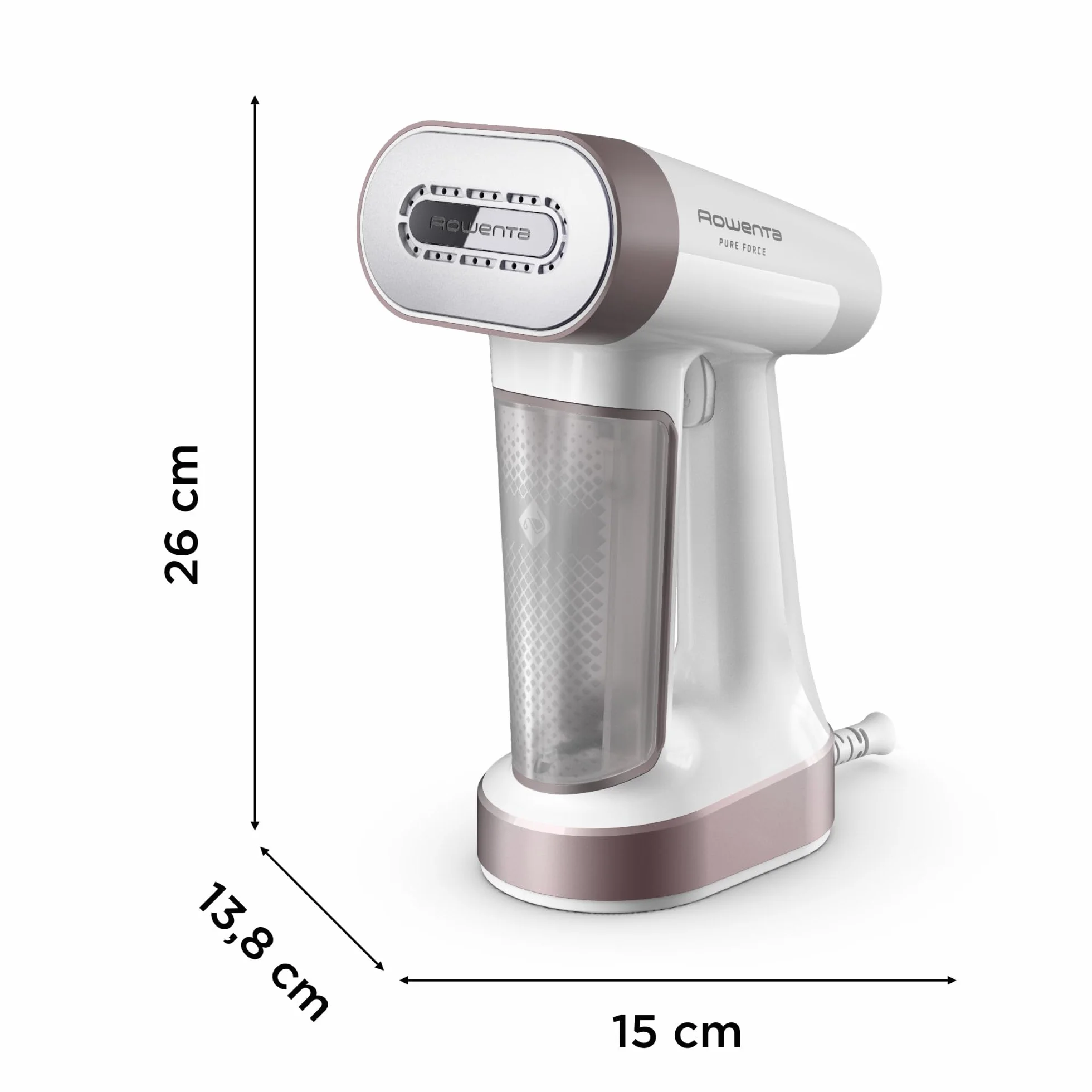 Rowenta Pure Force DR8720F0 Ferro da Stiro Verticale e Orizzontale 2-in-1 180ml 4 Modalità