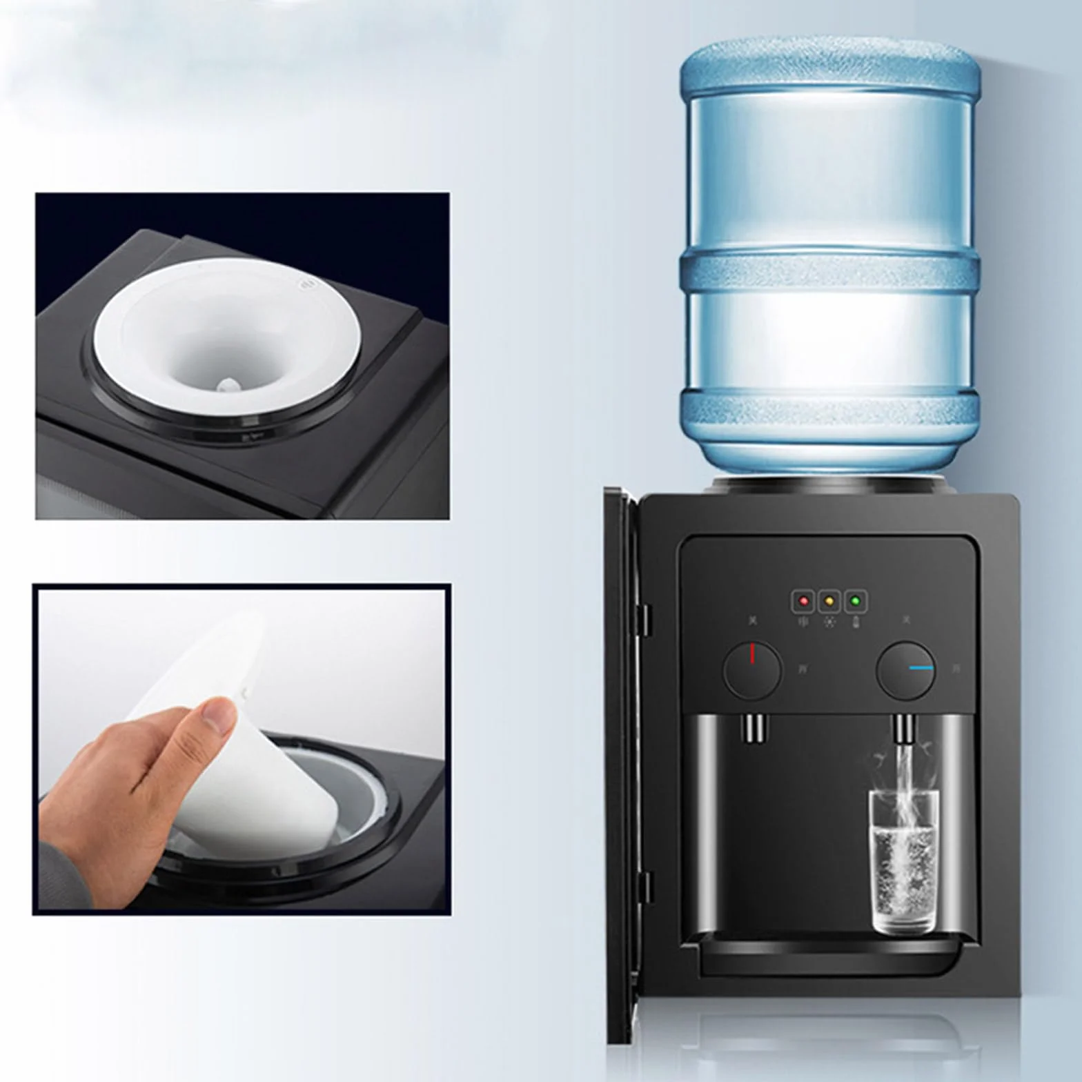 Distributore di acqua elettrico con raffreddamento e riscaldamento 85-95℃ autoportante