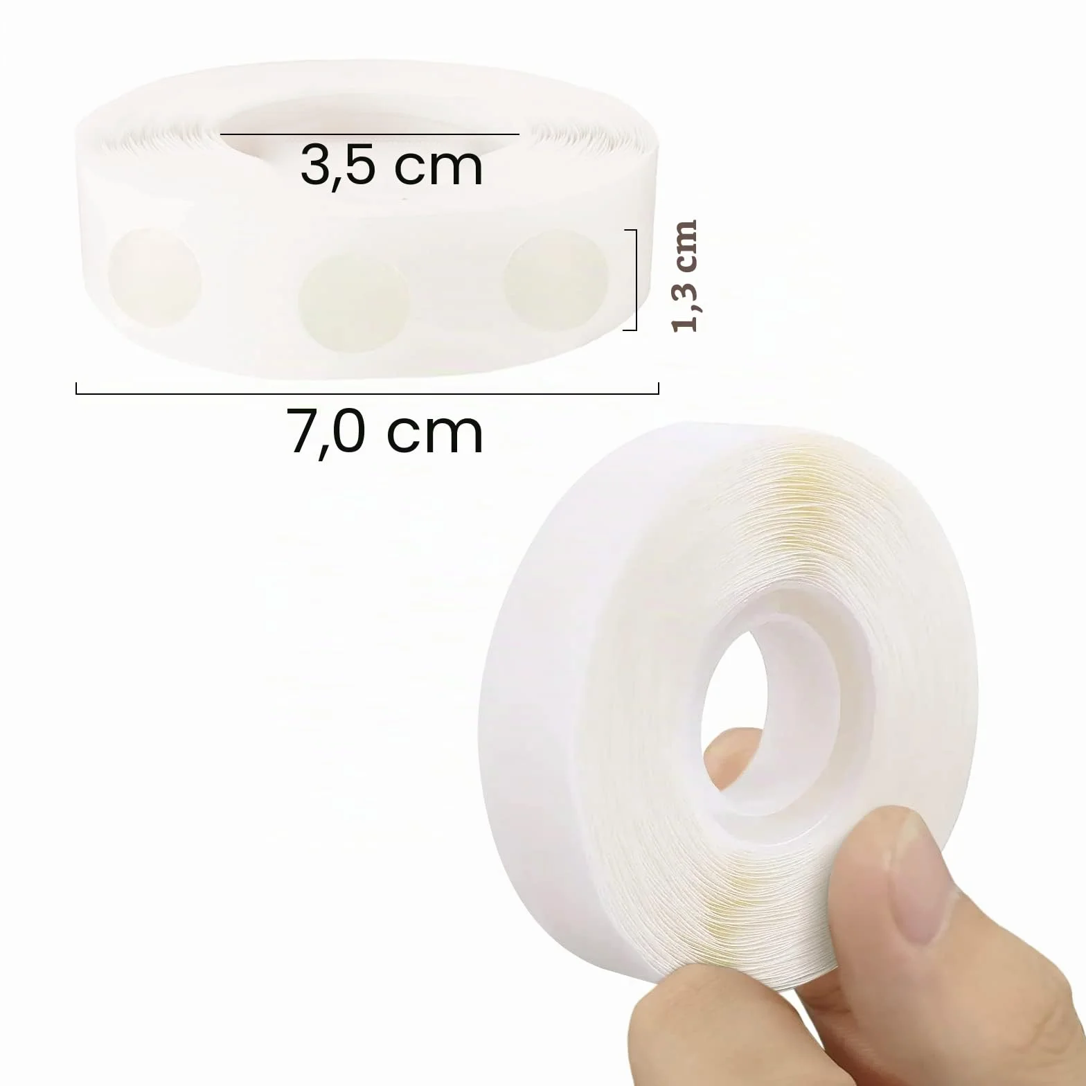 WISYOK 500 pezzi di Colla per Palloncini, 1 Rotolo di Colla, Punti per Palloncini - Matrimonio, Festa e Decorazione