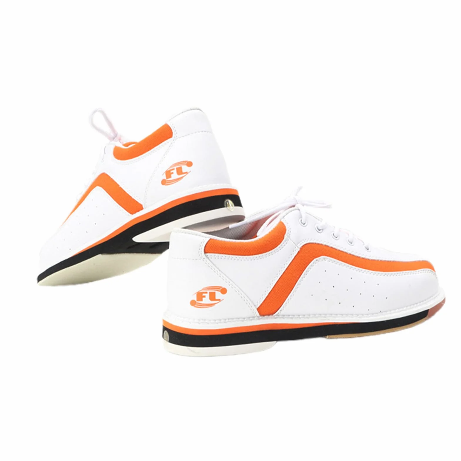 Scarpe da Bowling Unisex Basse con Lacci e Suola Scorrevole per Allenamento Indoor