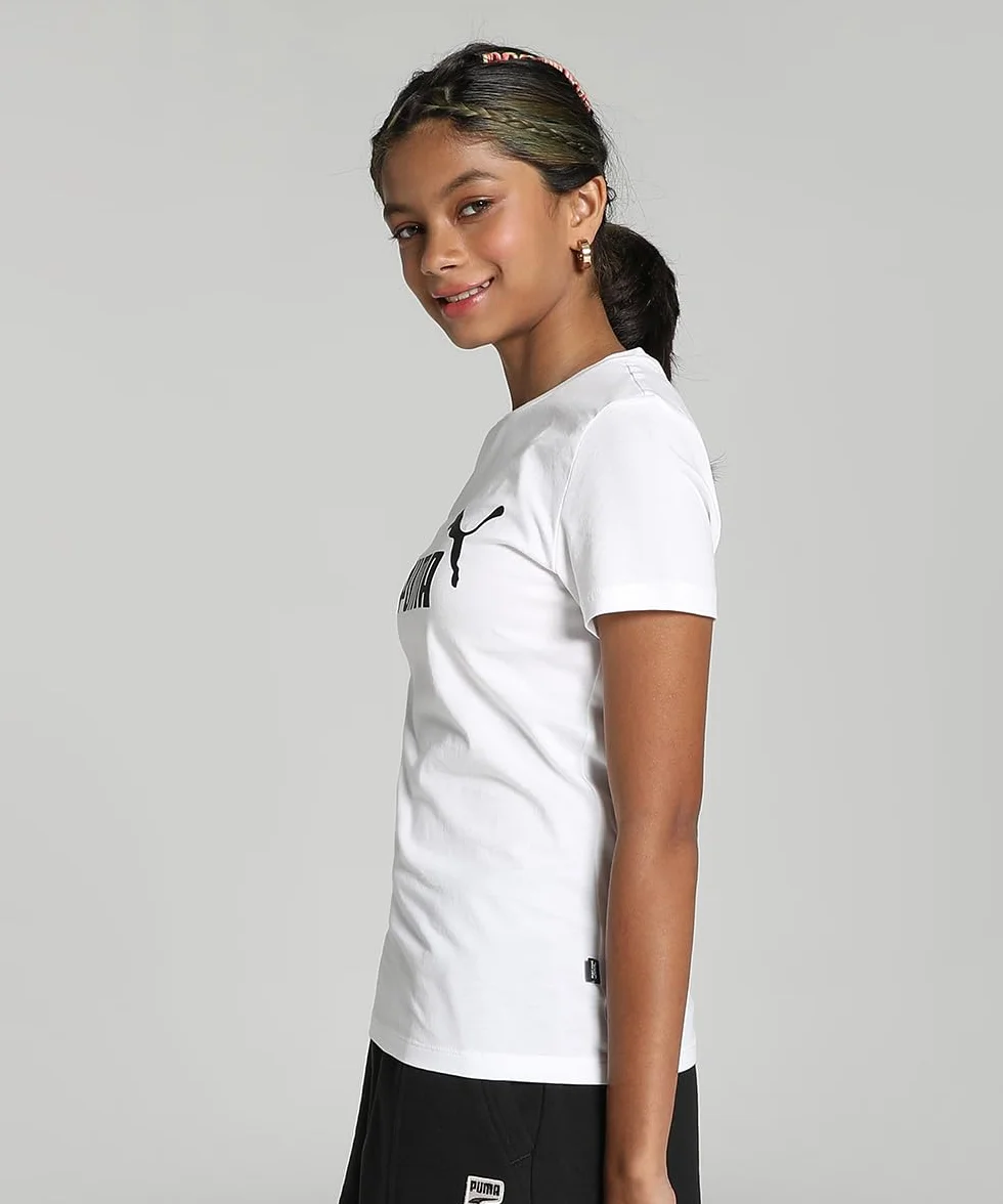 Puma Ess Logo Tee G T-Shirt Bambine e Ragazze