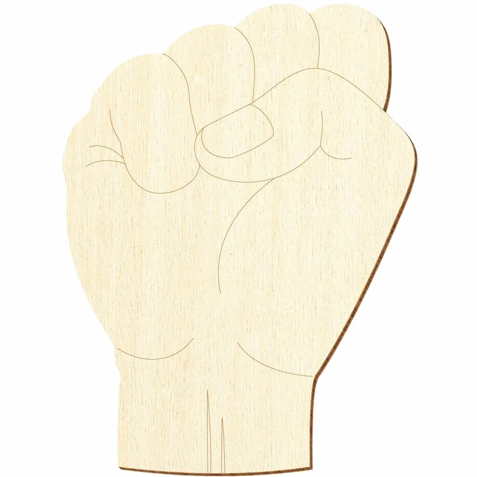 Segnalibro a mano in legno, simbolo rivoluzionario, 3 – 50 cm, confezione da 100 pezzi, altezza: 37 cm di altezza