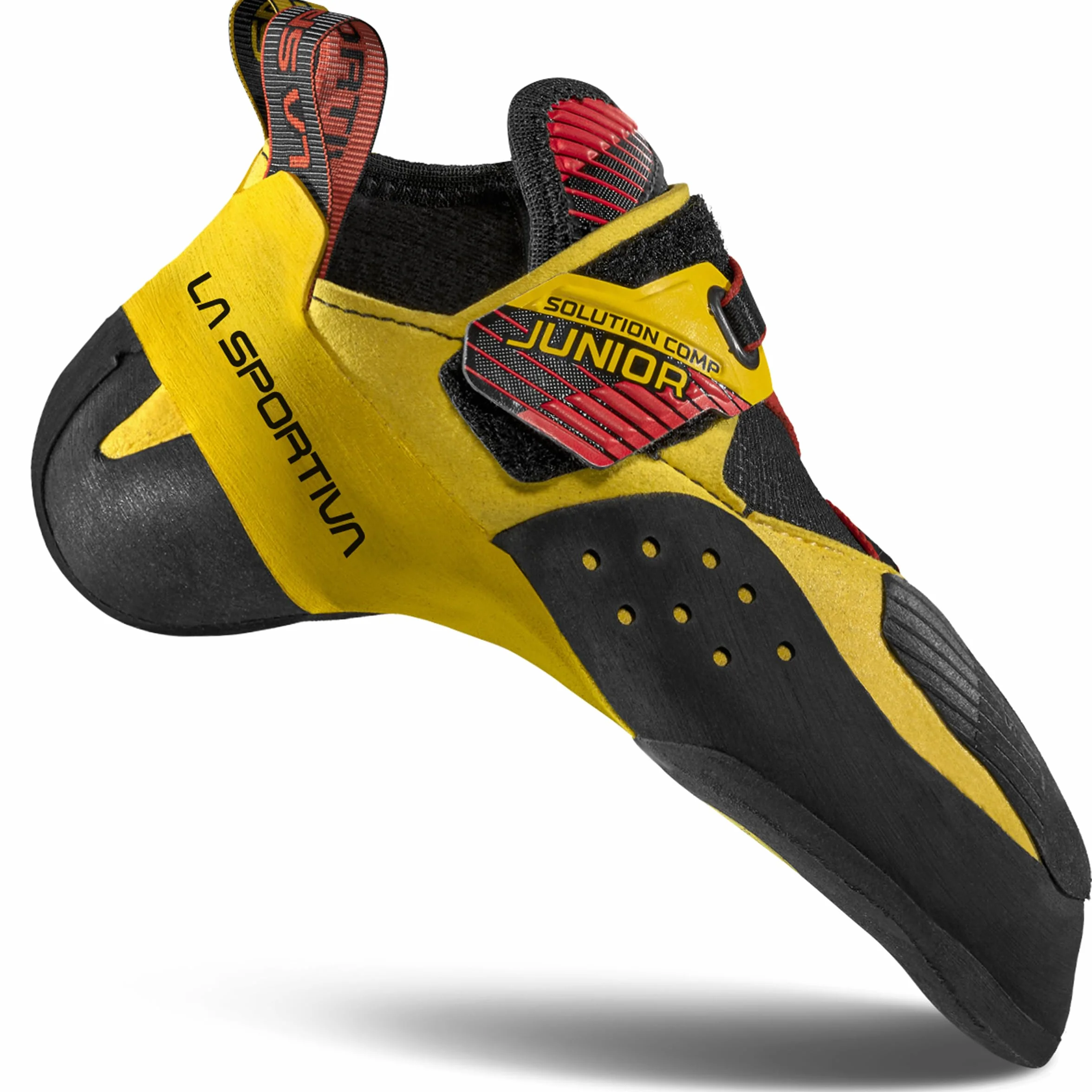 LA SPORTIVA Solution Comp JR Scarpe da Arrampicata Bambini, Yellow-Black, 35