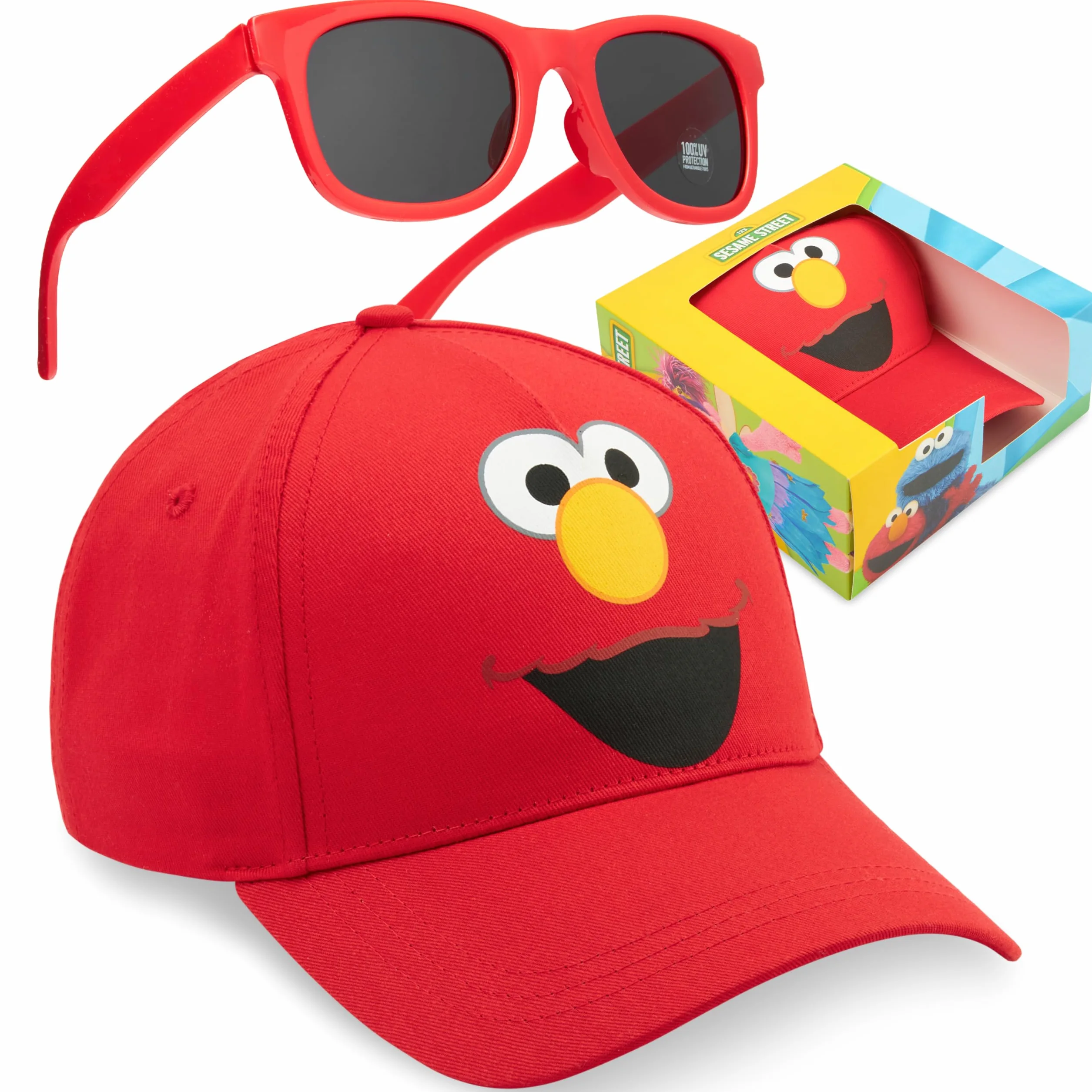 Sesame Street Cappello Baseball Occhiali da Sole Bambino Set Protezione UV400