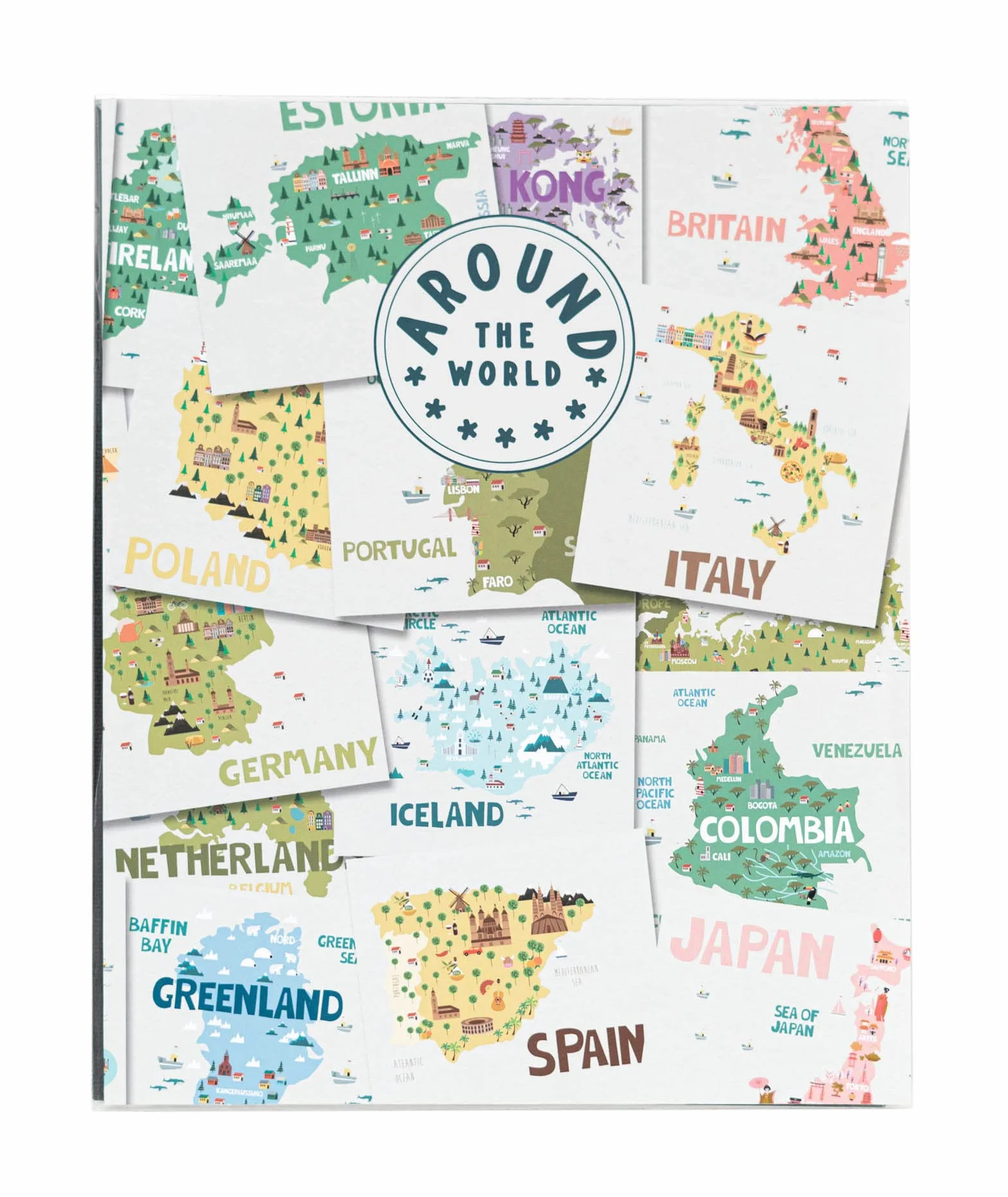 Grupo Erik Album Fotografico Around the World - Album Foto 13x20 cm con 96 Tasche, 2 per Pagine, Copertina Flessibile e Compatibile con Foto 13x18, 12x18 o 13x19