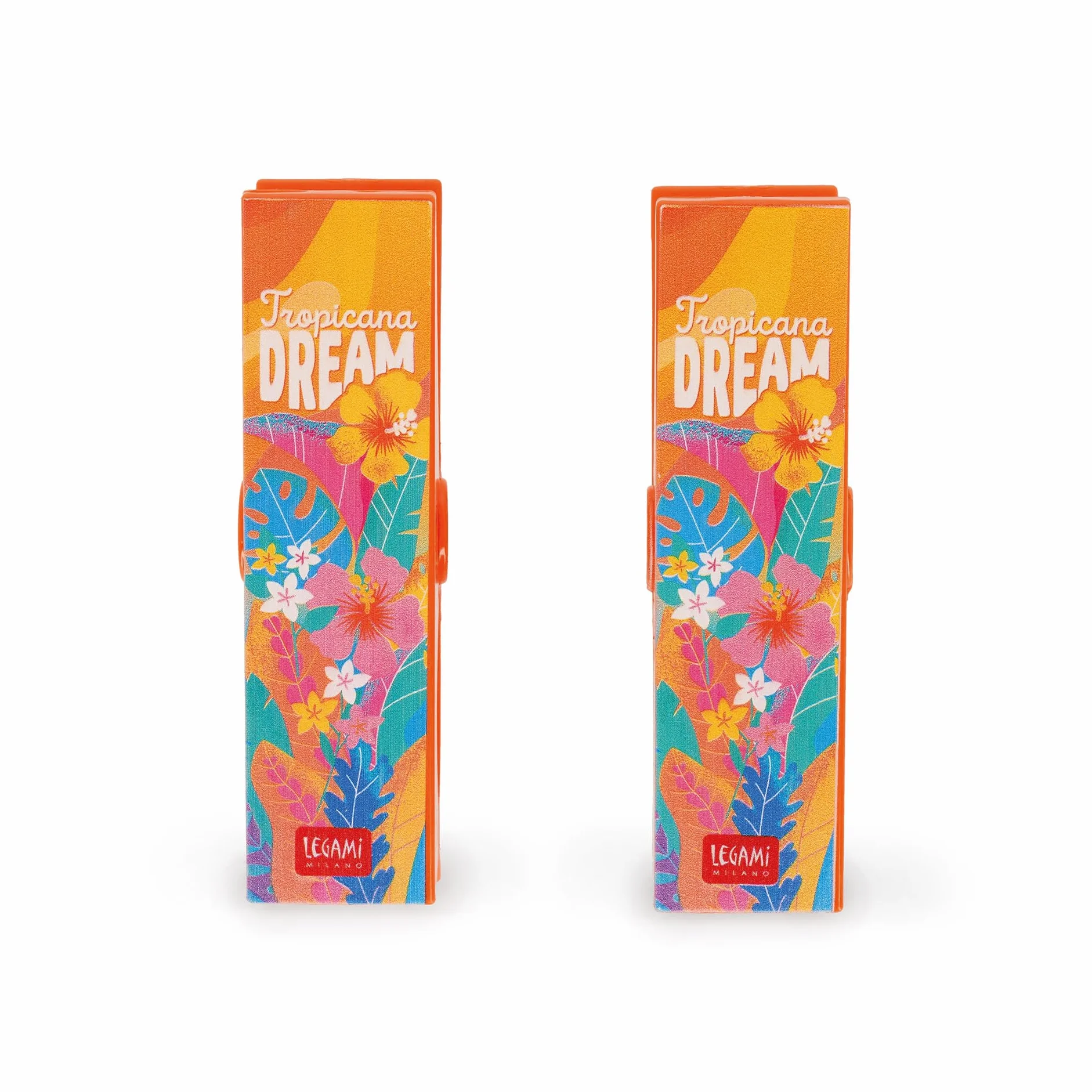 Legami - Set Mollette Ferma Telo Mare, 2 Mollettoni Colorati per Asciugamano da Spiaggia, per Bucato, Lettino, Sdraio, Sedie da Piscina, per Evitare che il Tuo Telo Voli Via