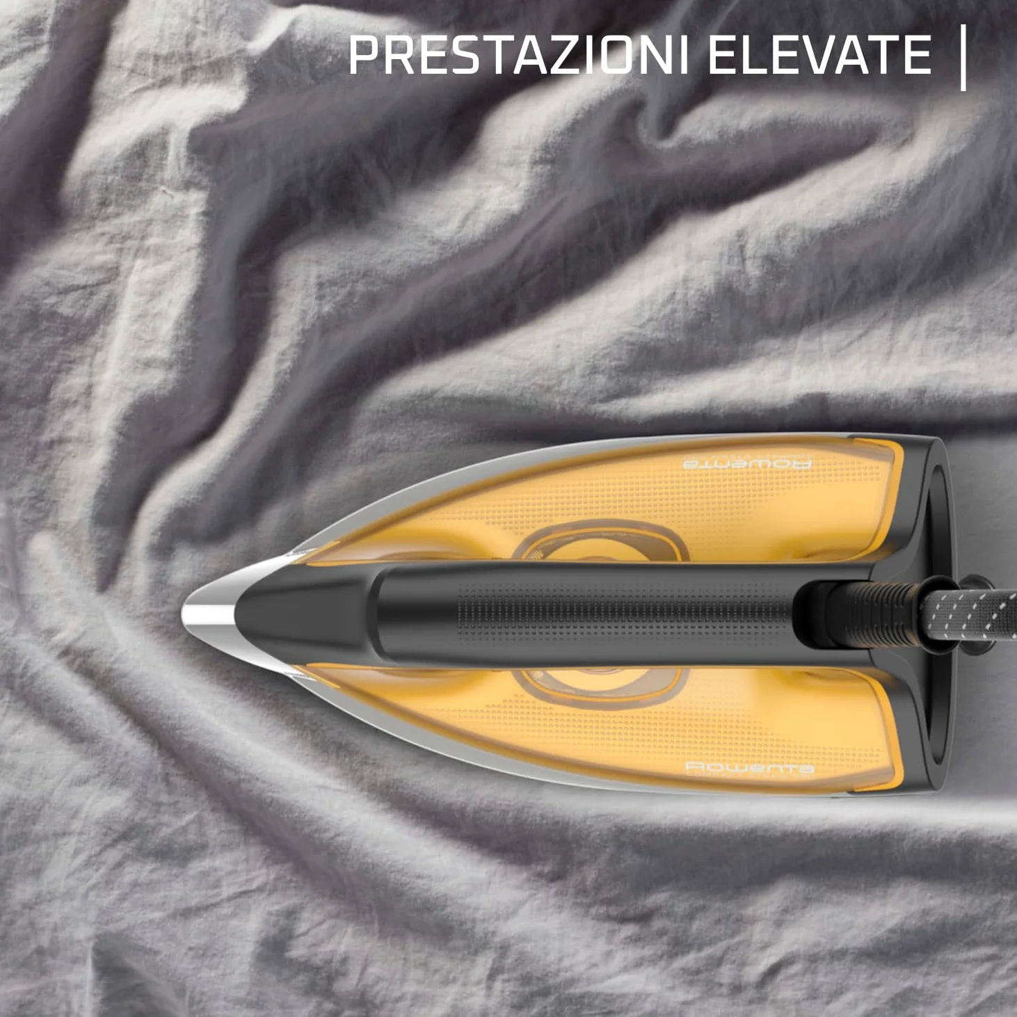 ROWENTA COMPACT STEAM PRO, Ferro da Stiro con Caldaia ad Alta Pressione, 6.4 bar, Colpo Vapore da 325 g/min, Piastra Antigraffio, DG7644