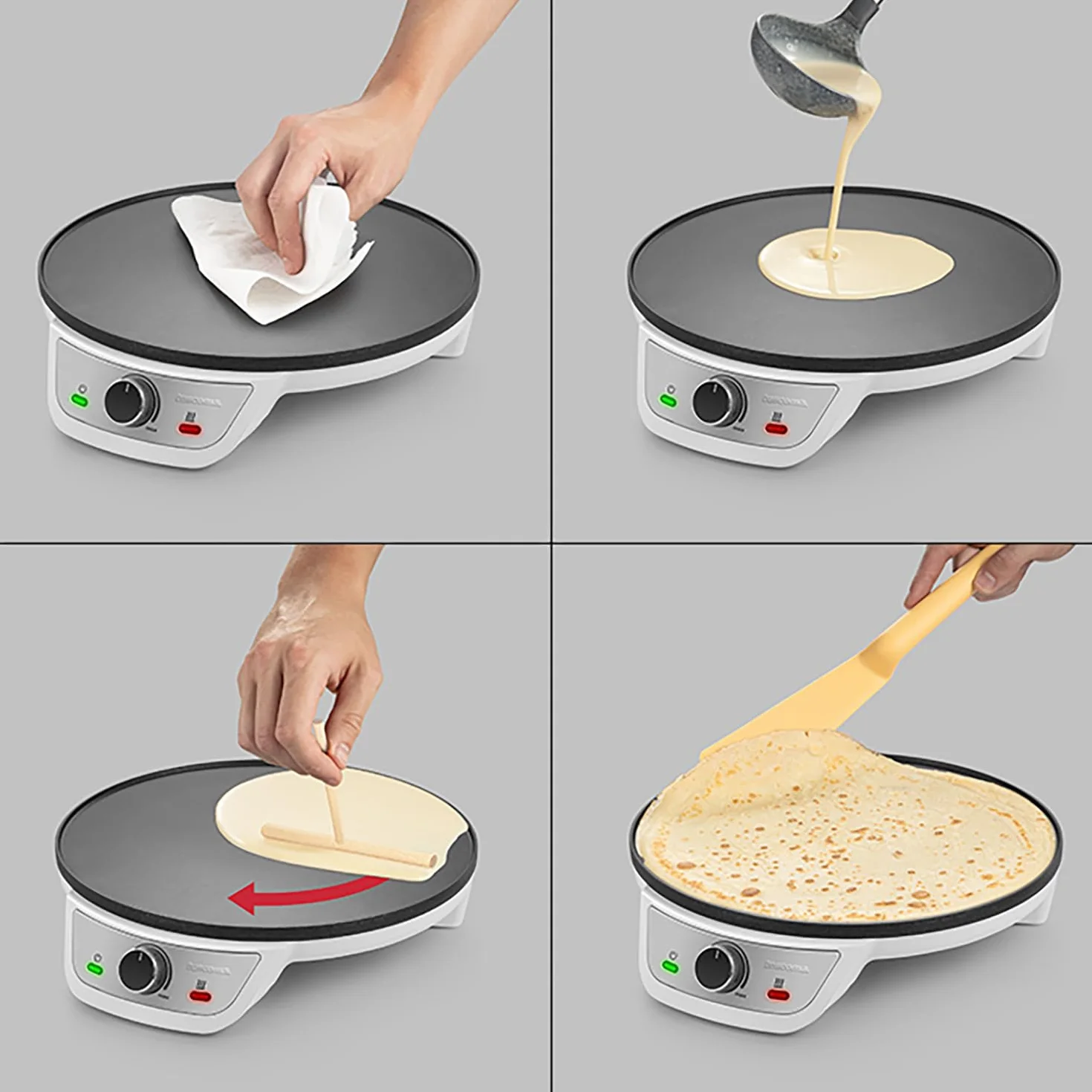 Tescoma GrandChef Crepiera elettrica per crepes e omelette