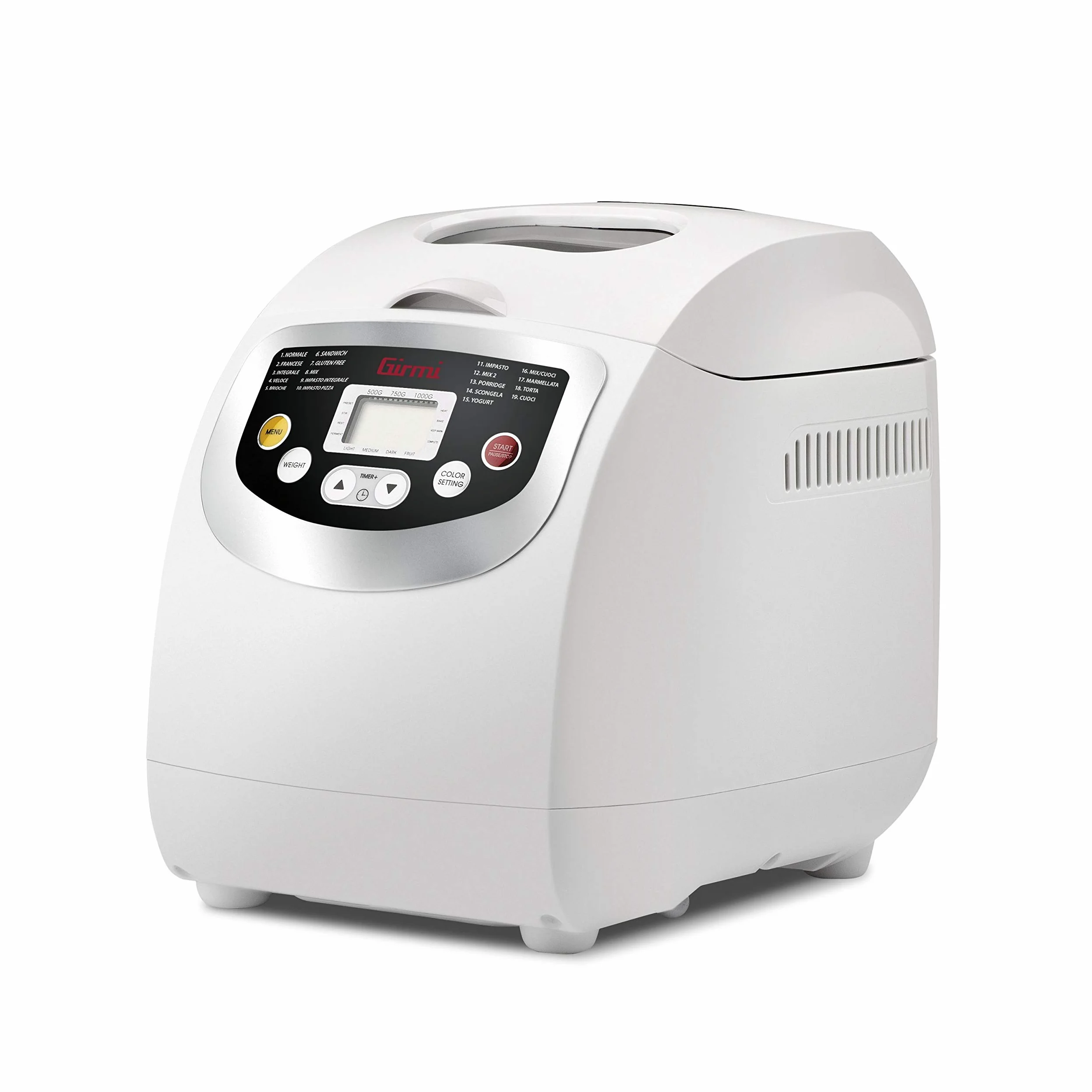 Girmi MP2000 Macchina Del Pane, 1 Kg, 19 Programmi