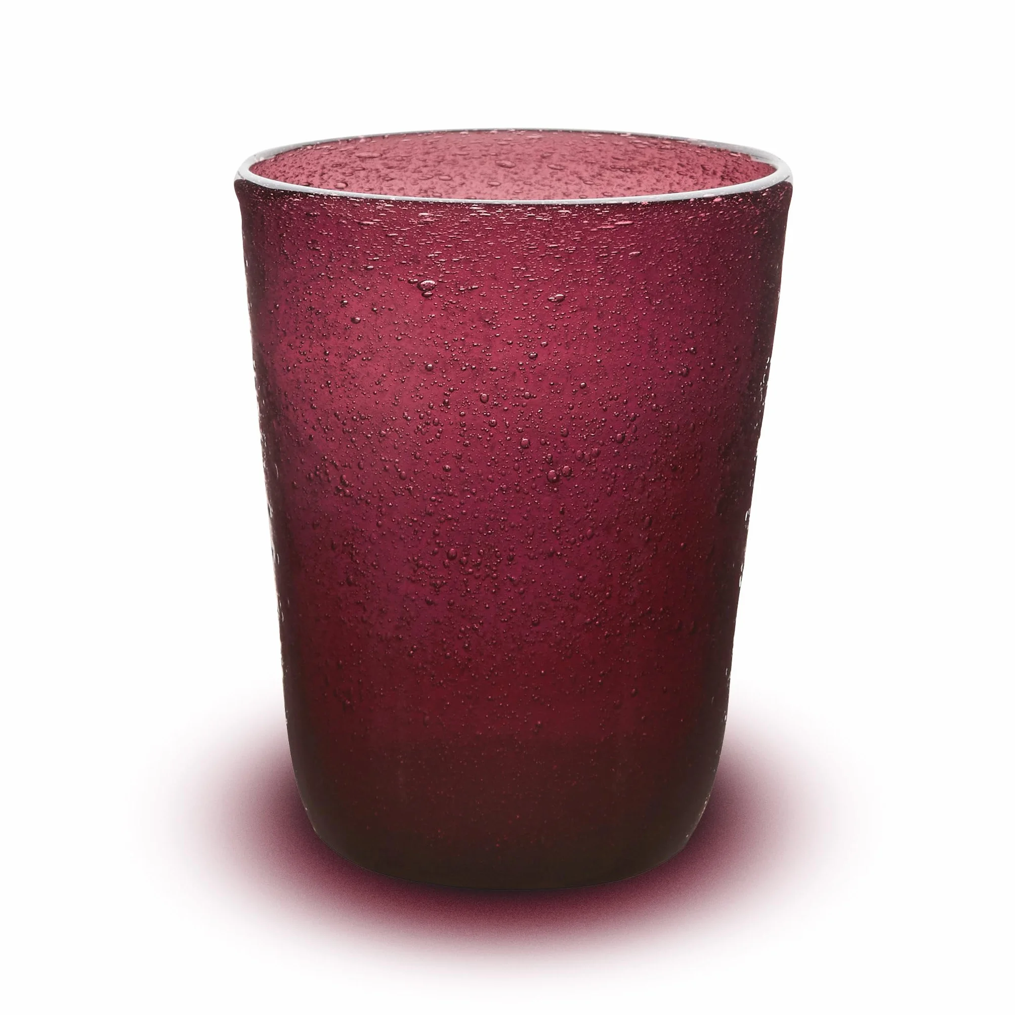 MEMENTO Set 6 bicchieri acqua in pasta di vetro 300cc Violette