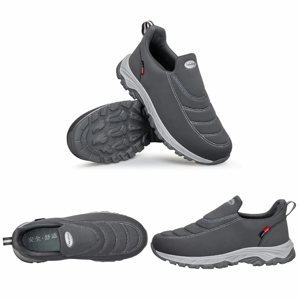 Scarpe da Trekking Slip-on da Uomo Scarpe da Lavoro Comodo Senza Lacci Sneaker Casual Unisex Uomo Donna