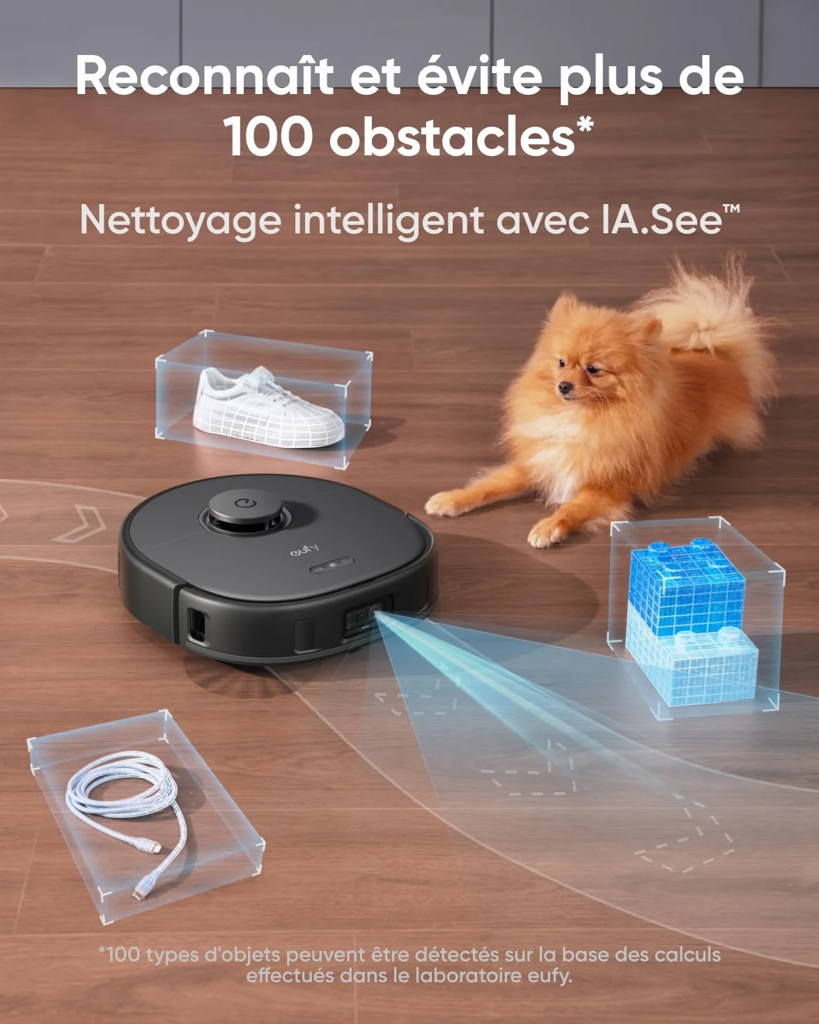 eufy Robot aspirapolvere Omni X10 Pro, 8.000 Pa, auto-svuotamento, 2 mop sollevamento, prevenzione ostacoli