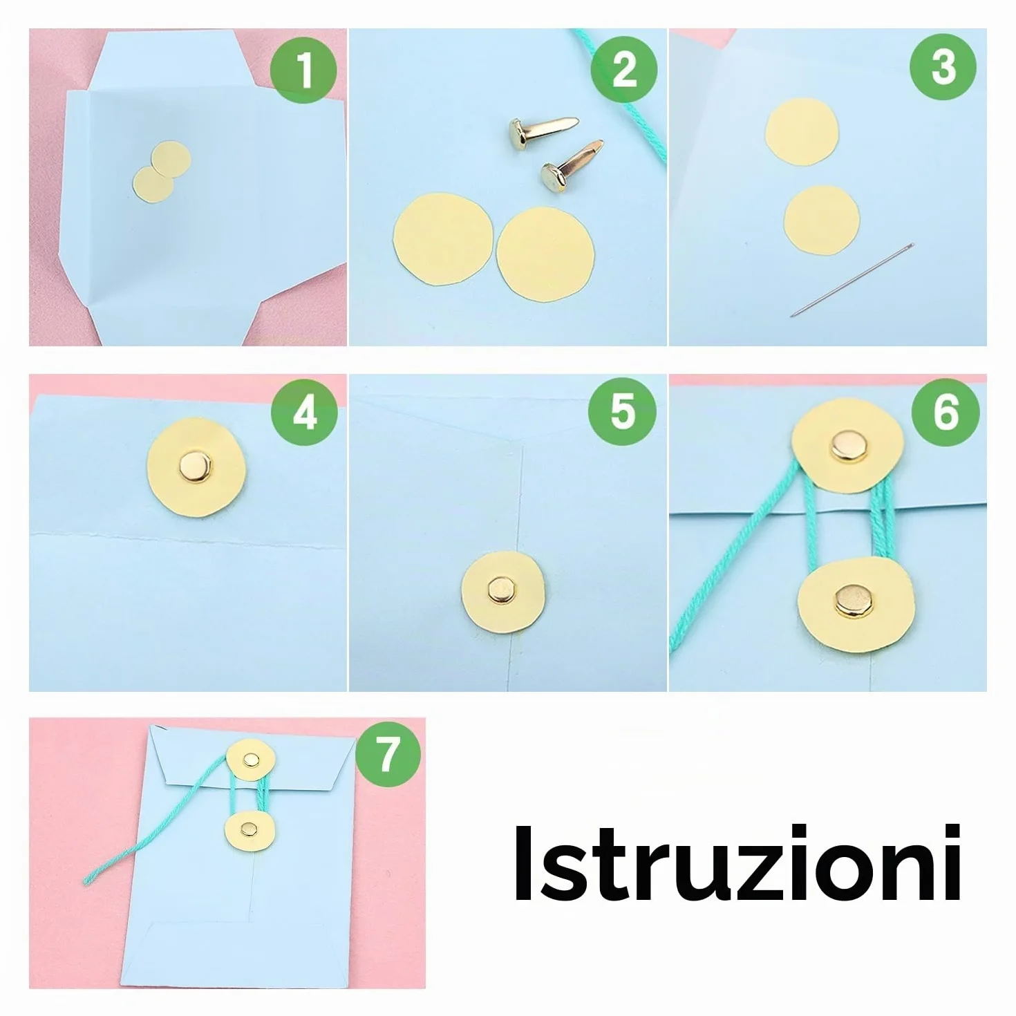 Macchina per spartiti Pin Sheet Pins 8 x 17 mm, spilli divisi dorati, chiodi a testa tonda, 220 pezzi per scrapbooking