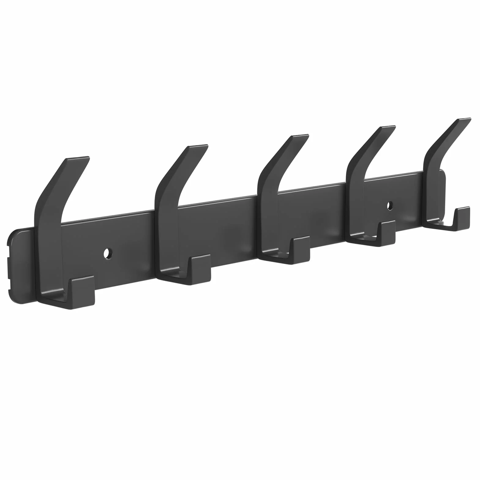 Appendiabiti Da Parete Nero Con 5 Ganci per Ingresso Camera da Letto