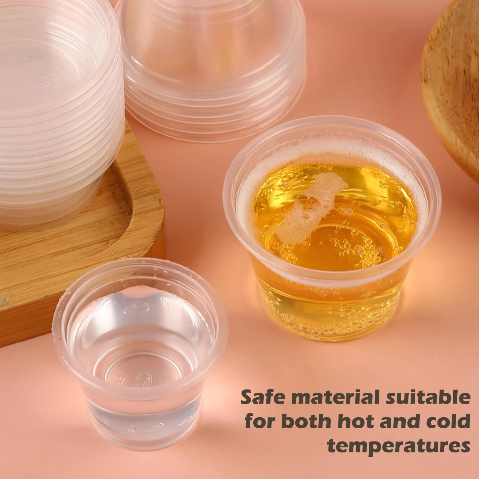Bicchieri da liquore in plastica trasparente 3 cl 30 ml riutilizzabili 300 pezzi per feste Natale