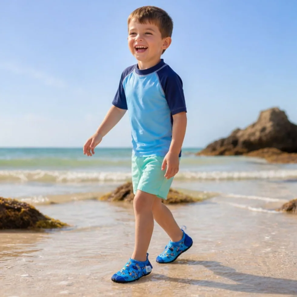 Dotty Fish Scarpe da Acqua Antiscivolo Asciugatura Rapida Suola Barefoot Gomma Flessibile Neonati Bambini
