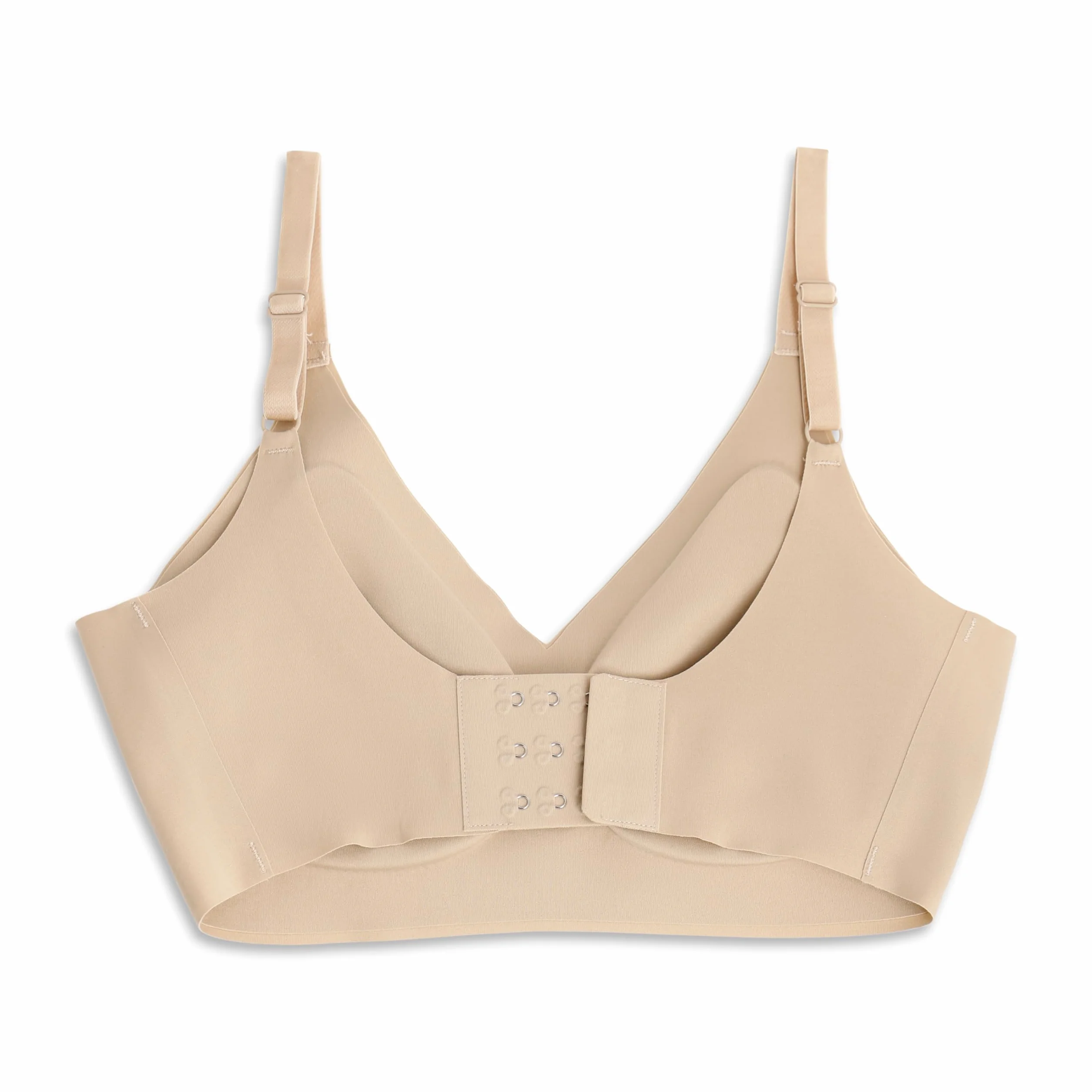 Reggiseno Invisible Morbida Microfibra Coppe Estraibili Senza Ferretto Spalline Regolabili