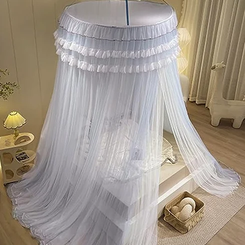 Tenda a baldacchino a baldacchino a cupola a doppio strato per camera da letto per bambini e adulti