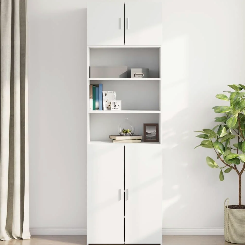 vidaXL Mobile a Parete Bianco 70x42,5x40 cm in Legno Multistrato