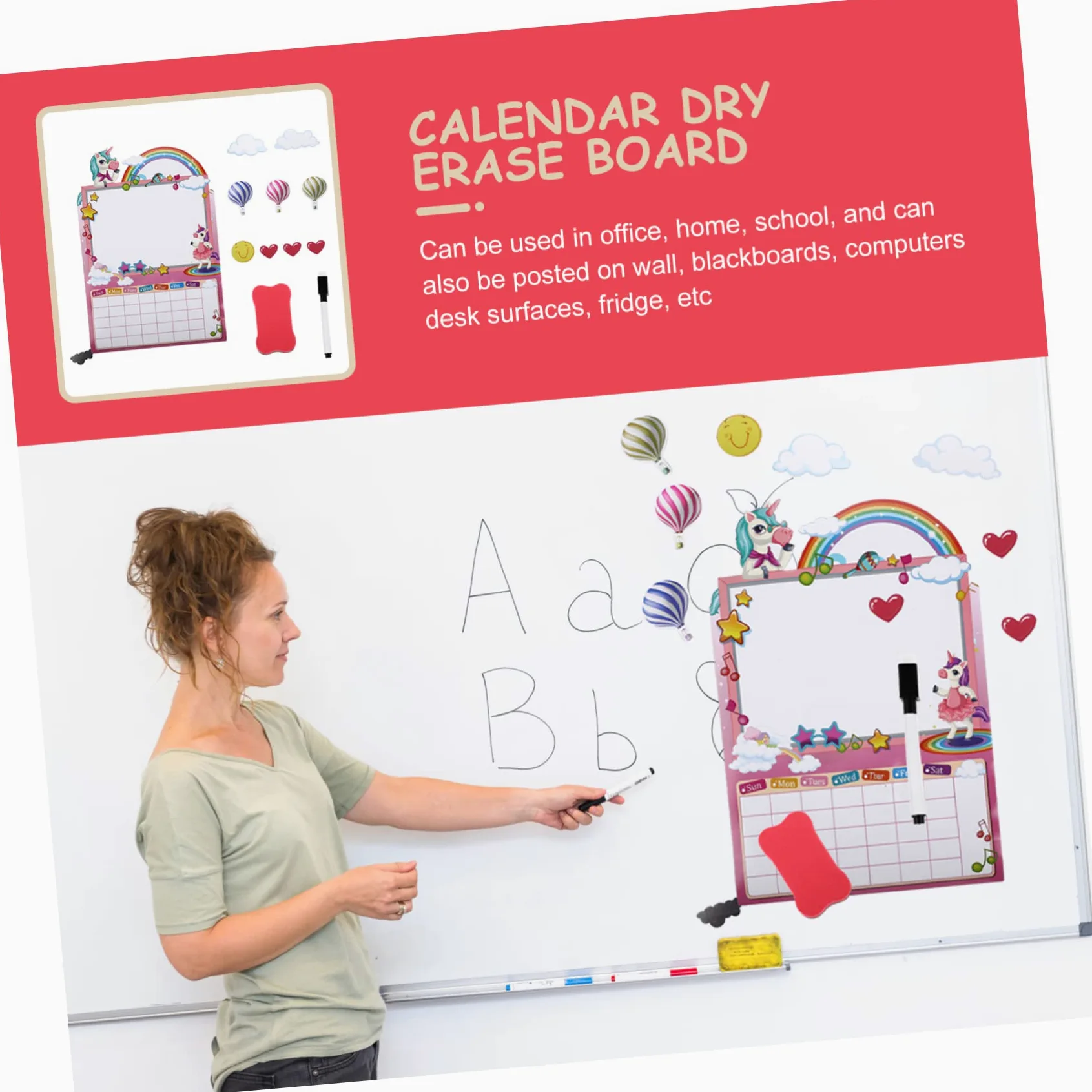 MAGICLULU 5 Set Bloc Notes Lavagna Da Cucina Adesivi Del Programma Di Pianificazione Adesivo Magnetico Mini Lavagna Bianca Frigo Magneti Mini Frigo Per Bambini Colorful Magnete in Gomma