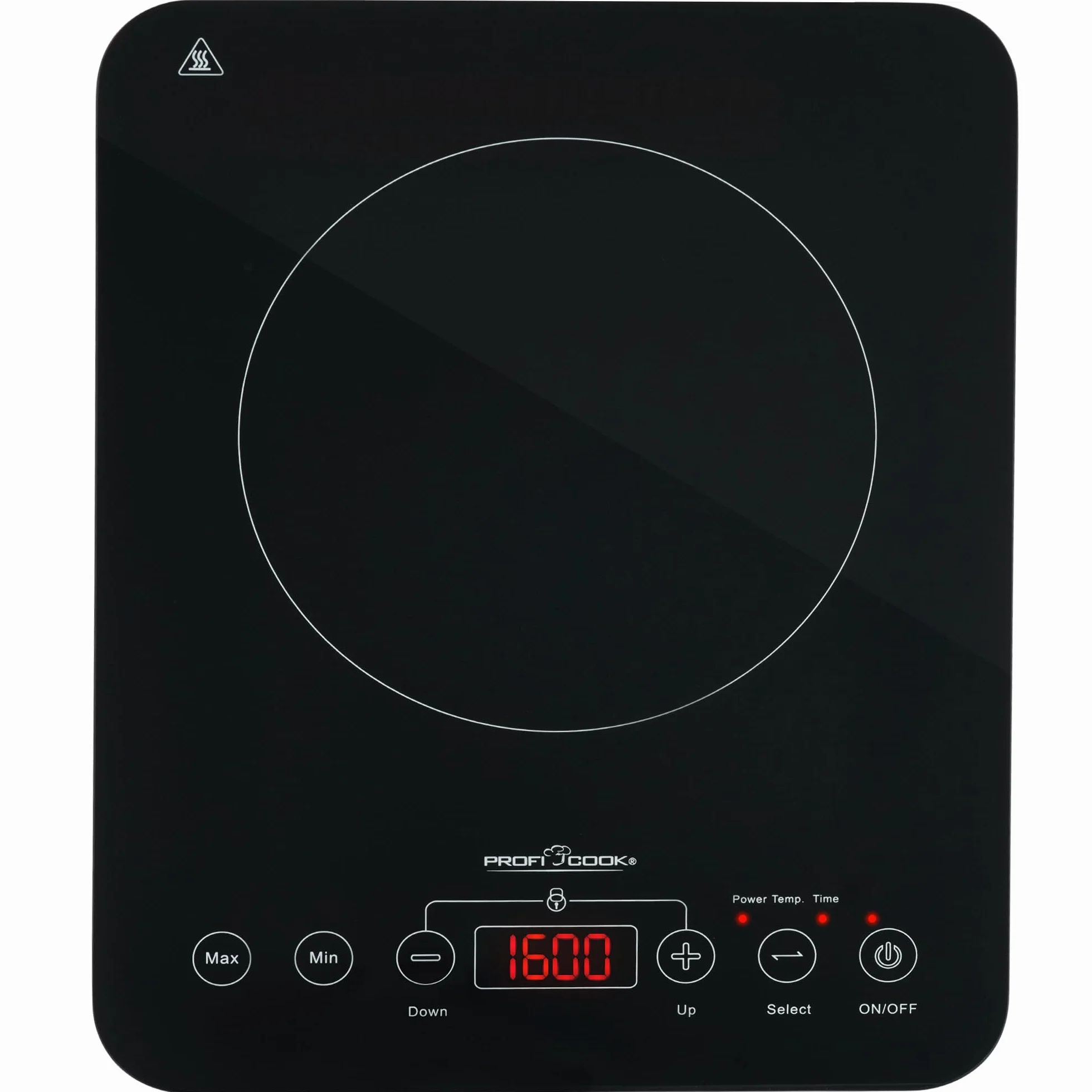 Piastra singola a induzione ProfiCook® | riscaldamento rapido | induzione | Sensor Touch | piano di cottura | 10 livelli di potenza | timer | piano di cottura | PC-EKI 1062