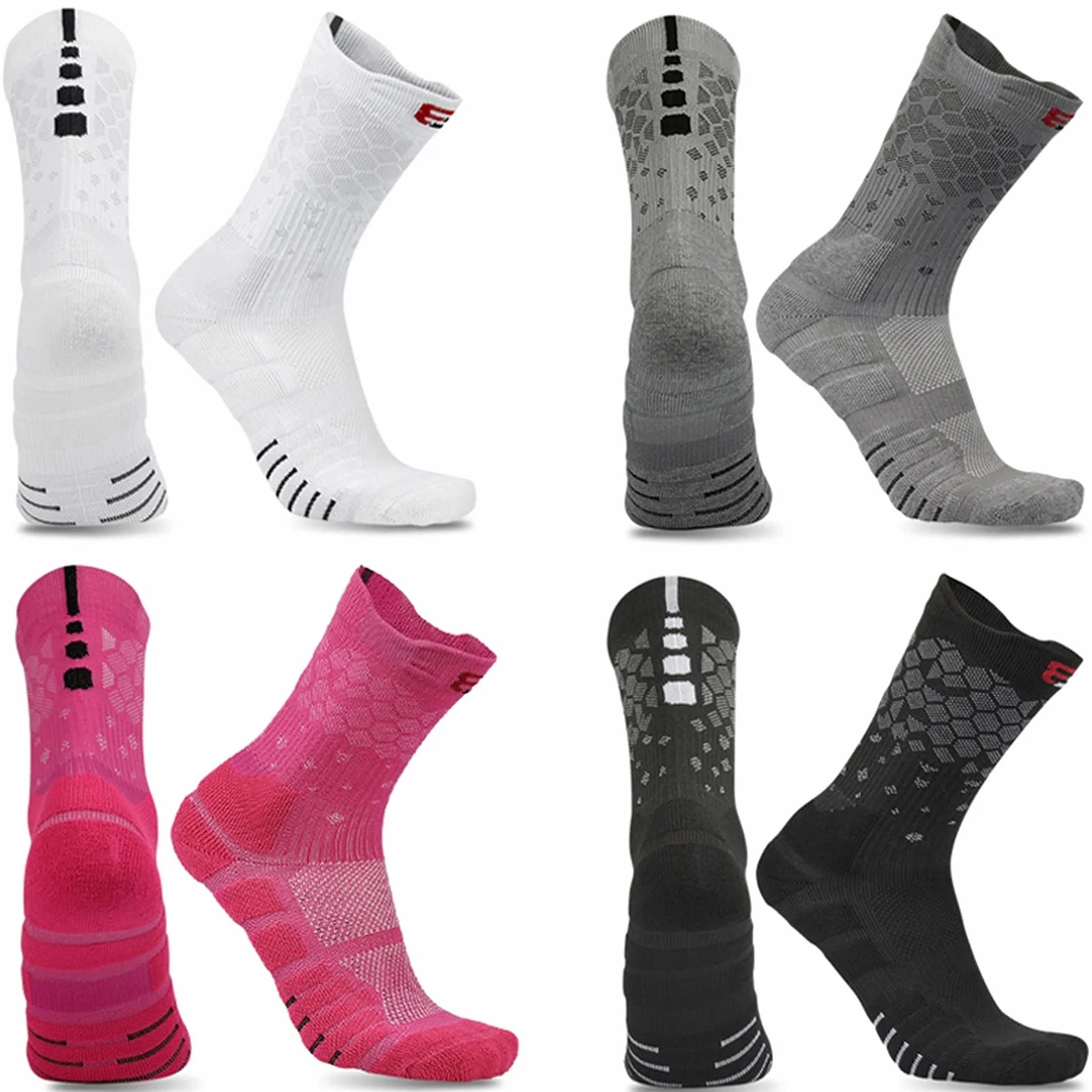 Calzini in Esecuzione Uomo Addensare Elite Calzini da Basket Elite Ciclismo Donne Asciugamano in Cotone Bottom Sport Sports Socks da Uomo Calzini da Uomo Calzini Sportivi