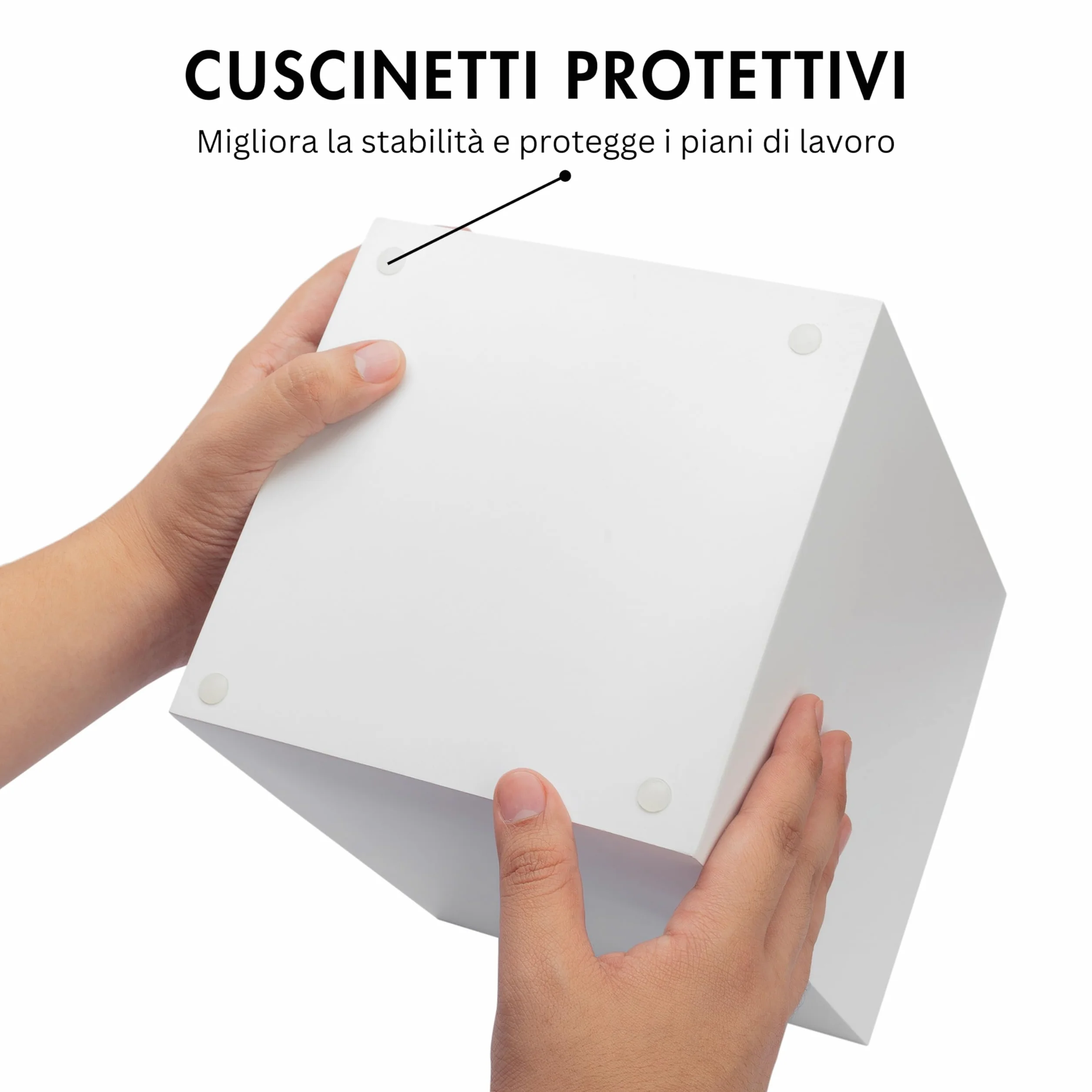 YEW DESIGN Pattumiera Piccola Quadrata Bianca Opaca 2 Galloni 7,5 Litri Cestino Rifiuti