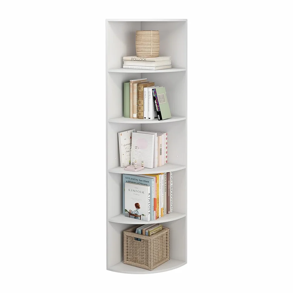 Vicco Libreria Fabienne, Bianco, 40 x 180 cm con 5 scomparti, adatto al montaggio a parete per una configurazione flessibile degli spazi