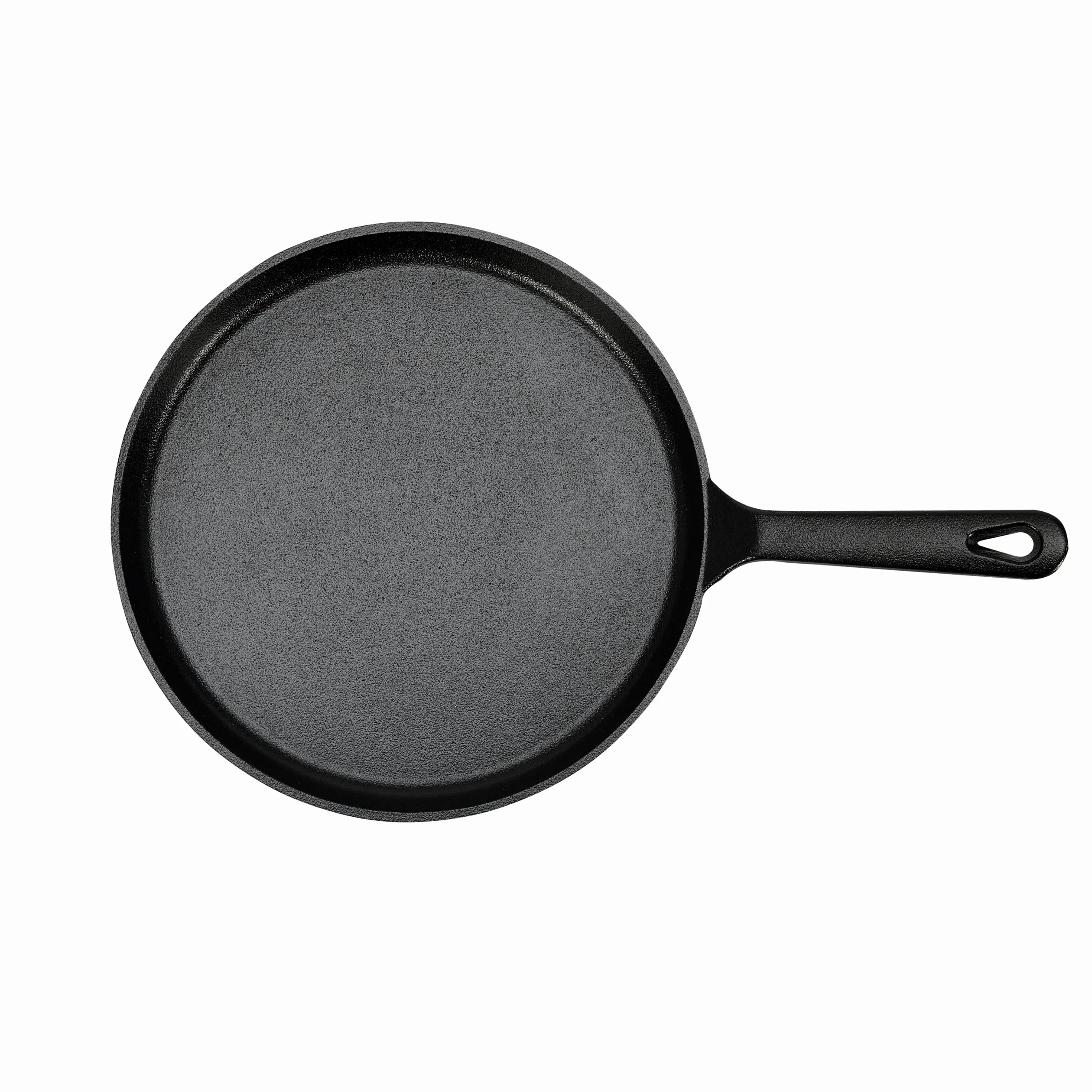 Amazon Basics - Rotonda Piastra tonda in ghisa pretrattata, da 26,67 cm, Nero