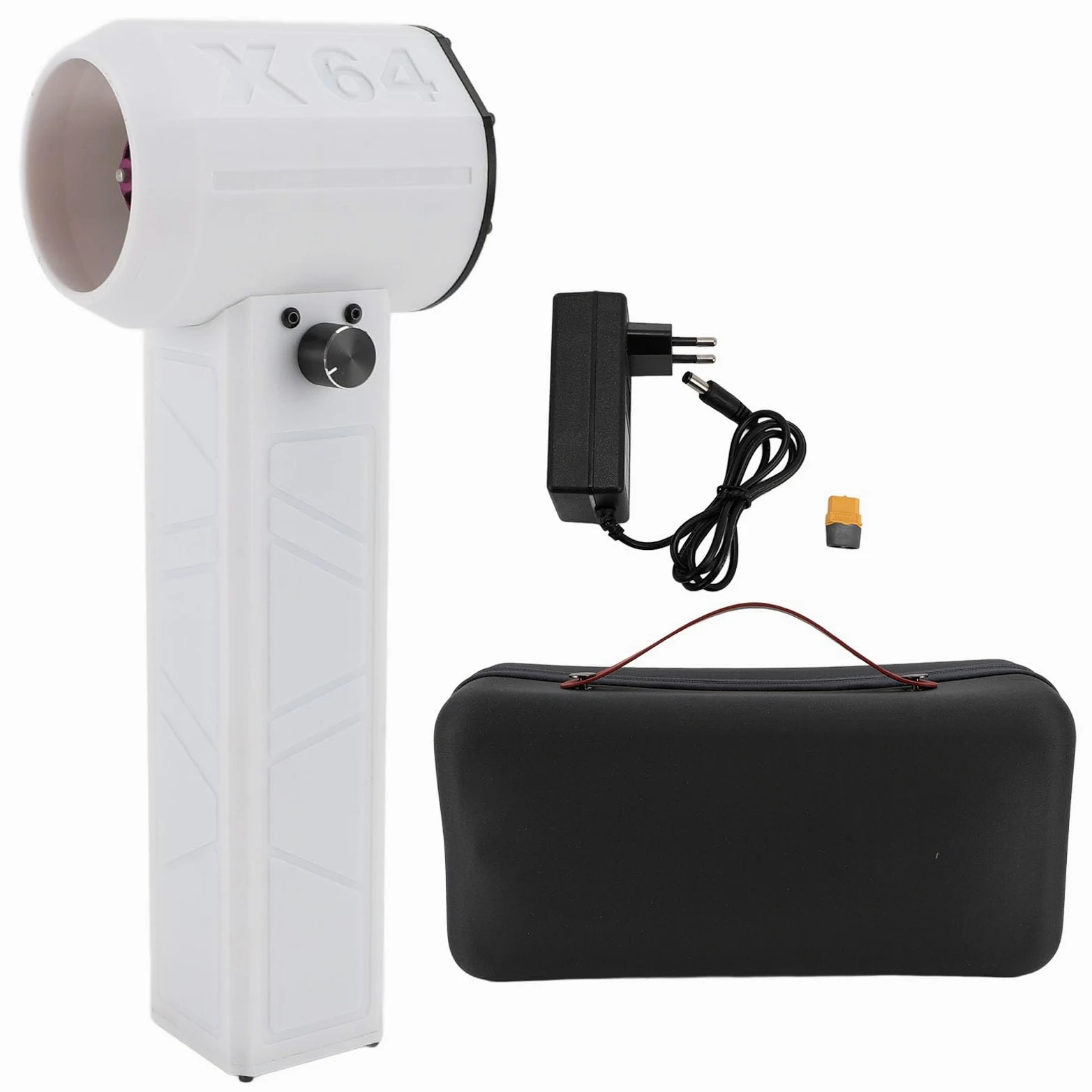 Ventilatore a Getto Elettrico Air Duster 1000000 RPM Motore Brushless da 64 Mm 5000 G Spinta Ventilatore Portatile Ricaricabile per Computer di Bordo (ZJchaop7dice8ox1-12)