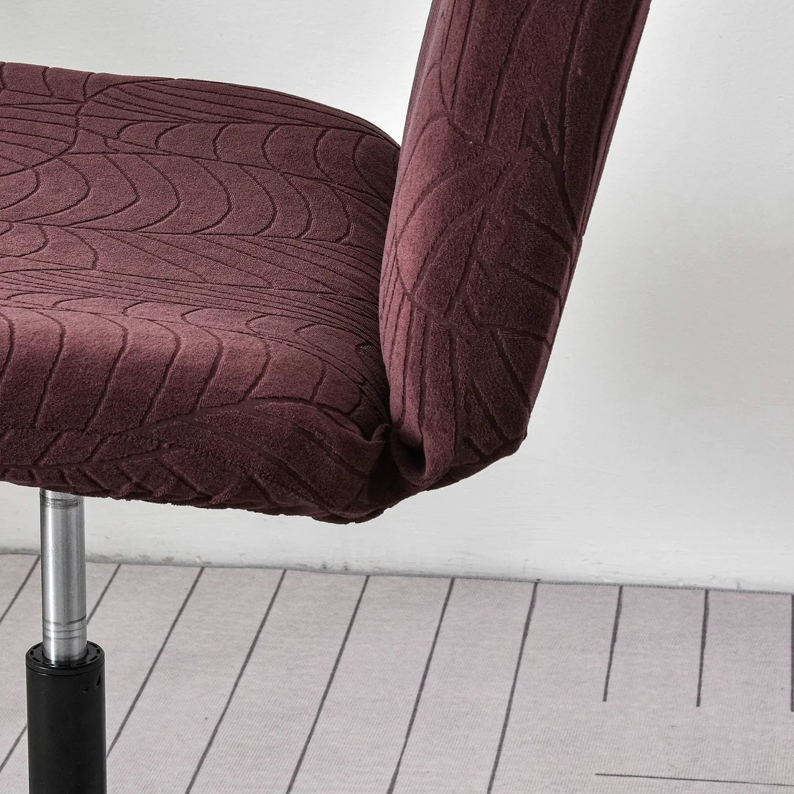 Coprisedia da ufficio per sedie girevoli, elastico, senza braccioli, design spazioso, ideale per soggiorno, camera da letto, sedie da trucco, elegante e protezione