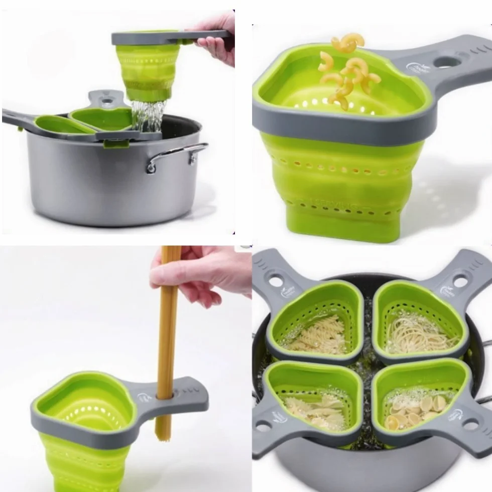 Scolapasta/dosatore per pasta in silicone, per il controllo delle porzioni, per una dieta sana