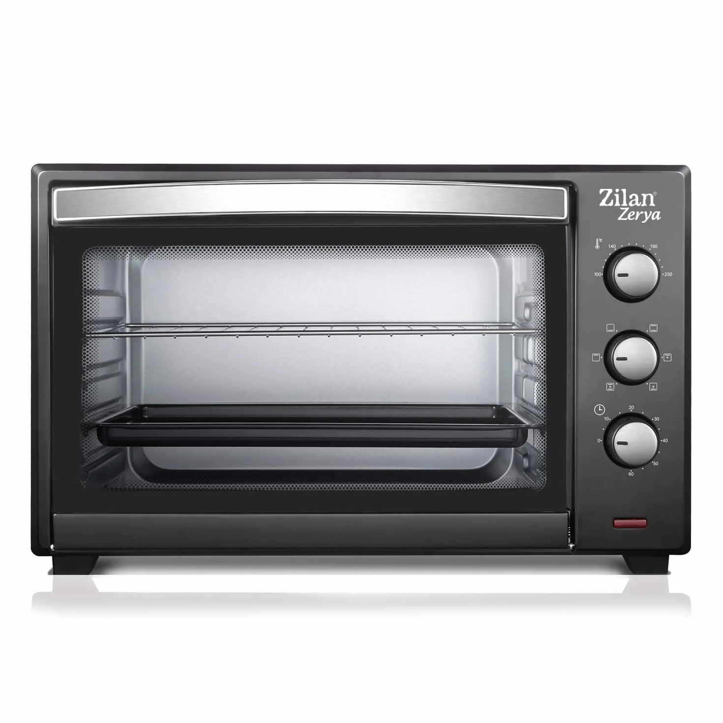 Forno elettrico a convezione Zerya 45 L 2000 W 230° programmabile timer 60 min spegnimento automatico