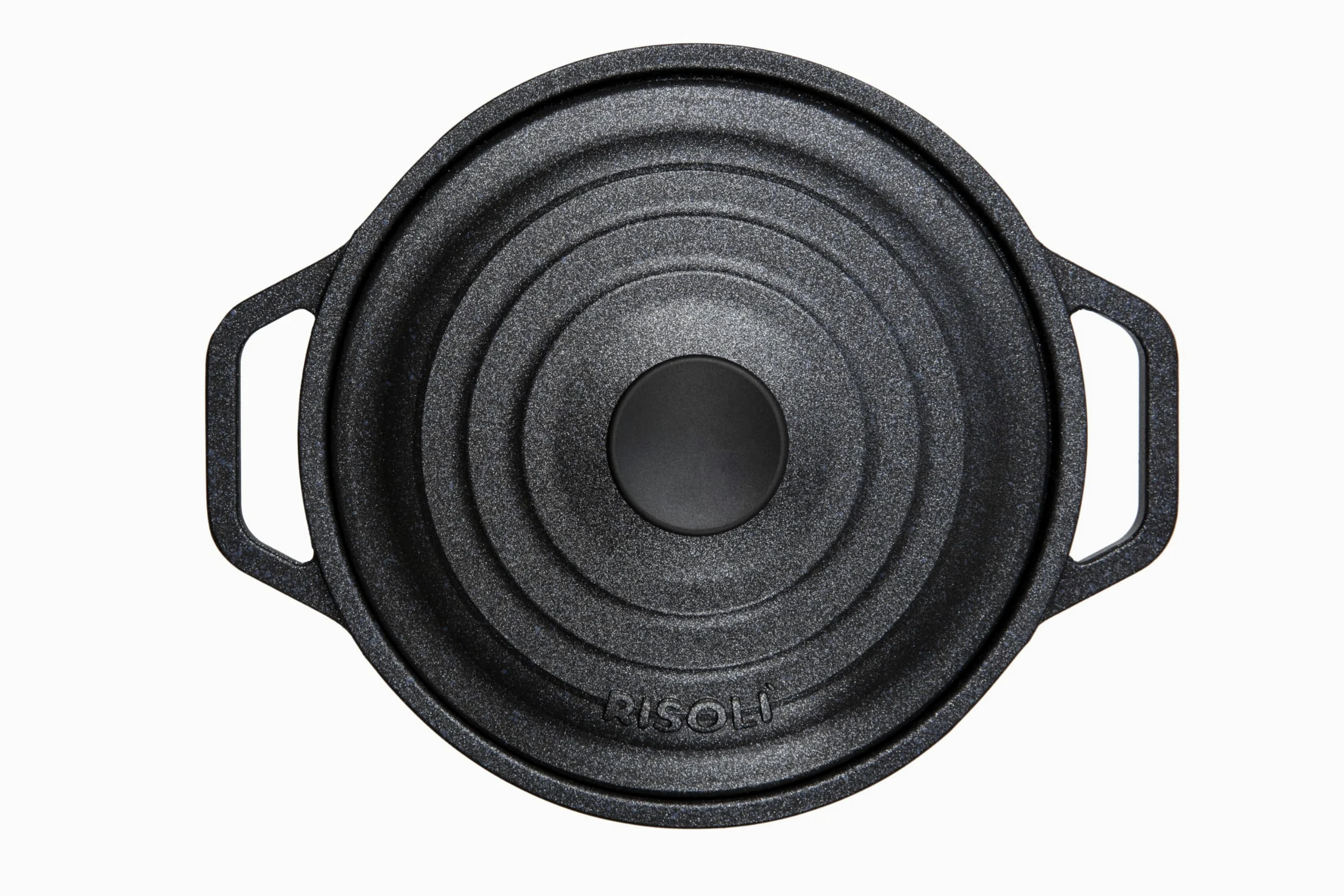 RISOLI' | LE PIGNATTE, Casseruola Antiaderente per Induzione e Gas Ø28cm, Slow Cooking, Coperchio e Manici in Fusione, Alluminio Fuso Riciclato, Made in Italy