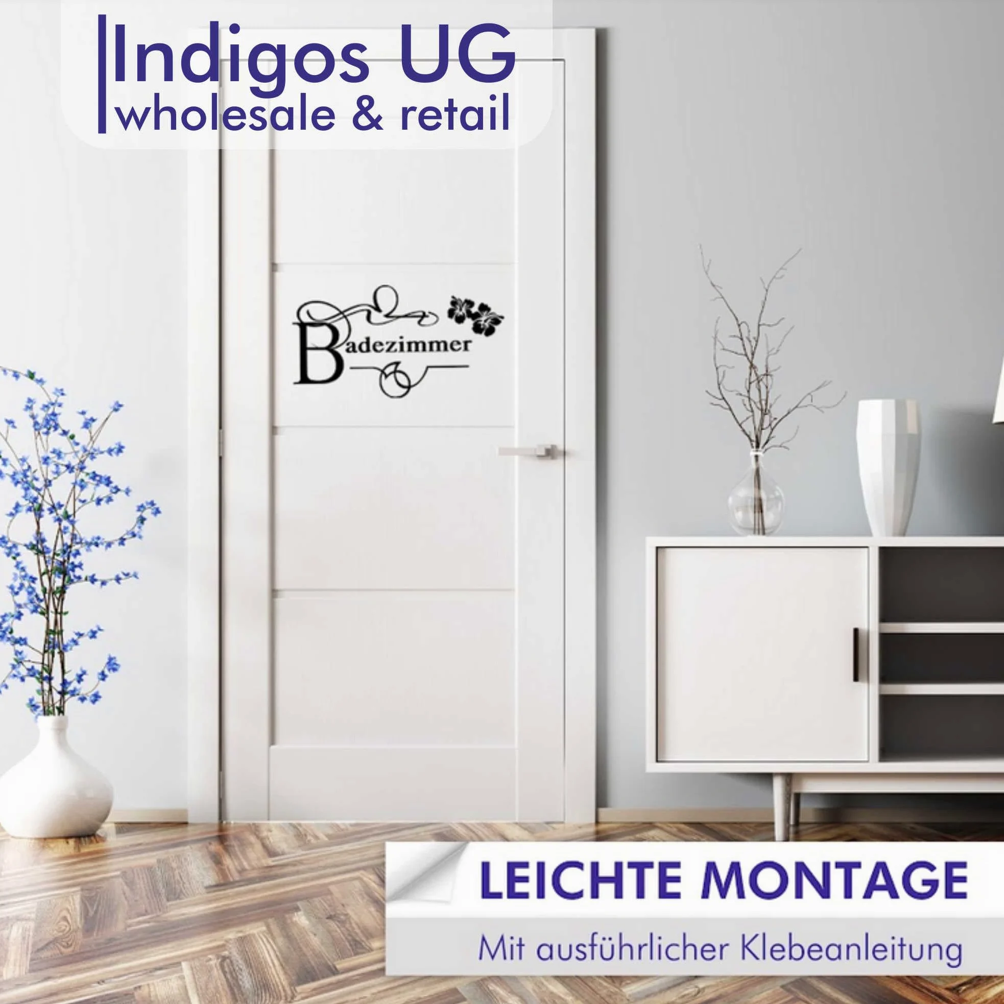 Adesivo Colorato parete scrittura Città Nome Triptis con Attrazioni, Vinile, 180 cm Länge