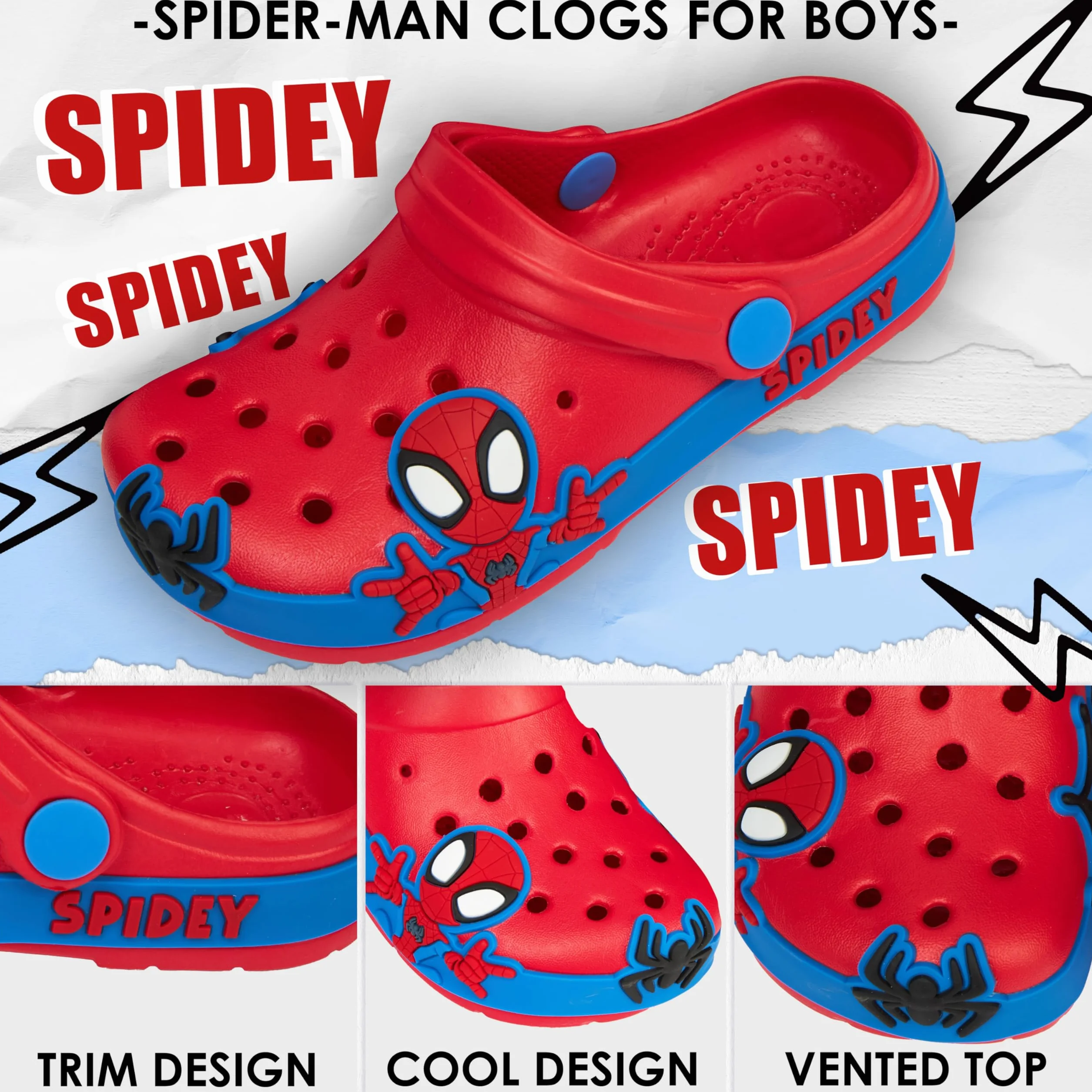 Get Trend Paw Patrol |Toy Story | Spidey e i Suoi Fantastici Amici Zoccoli| Sesame Street| Zoccoli da Ragazzo, Clogs Suola Antiscivolo e Cinturino
