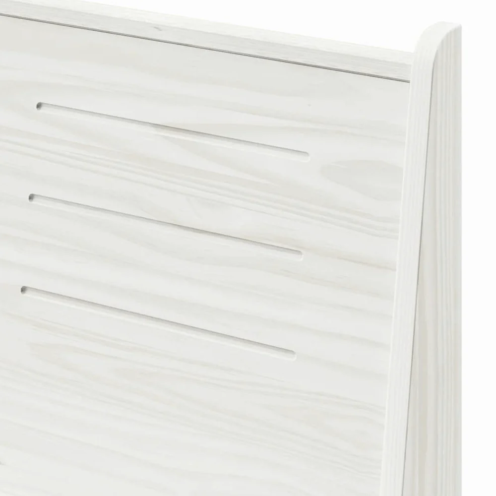 vidaXL Panca Angolare 151 cm in Pino Massello Bianco