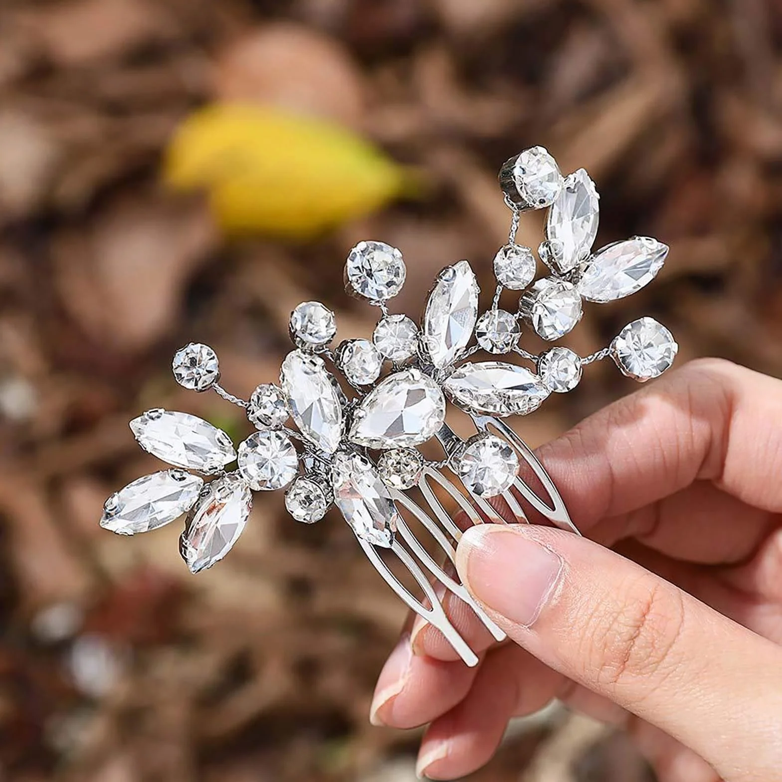 Fermaglio per capelli da sposa accessorio per donne e ragazze