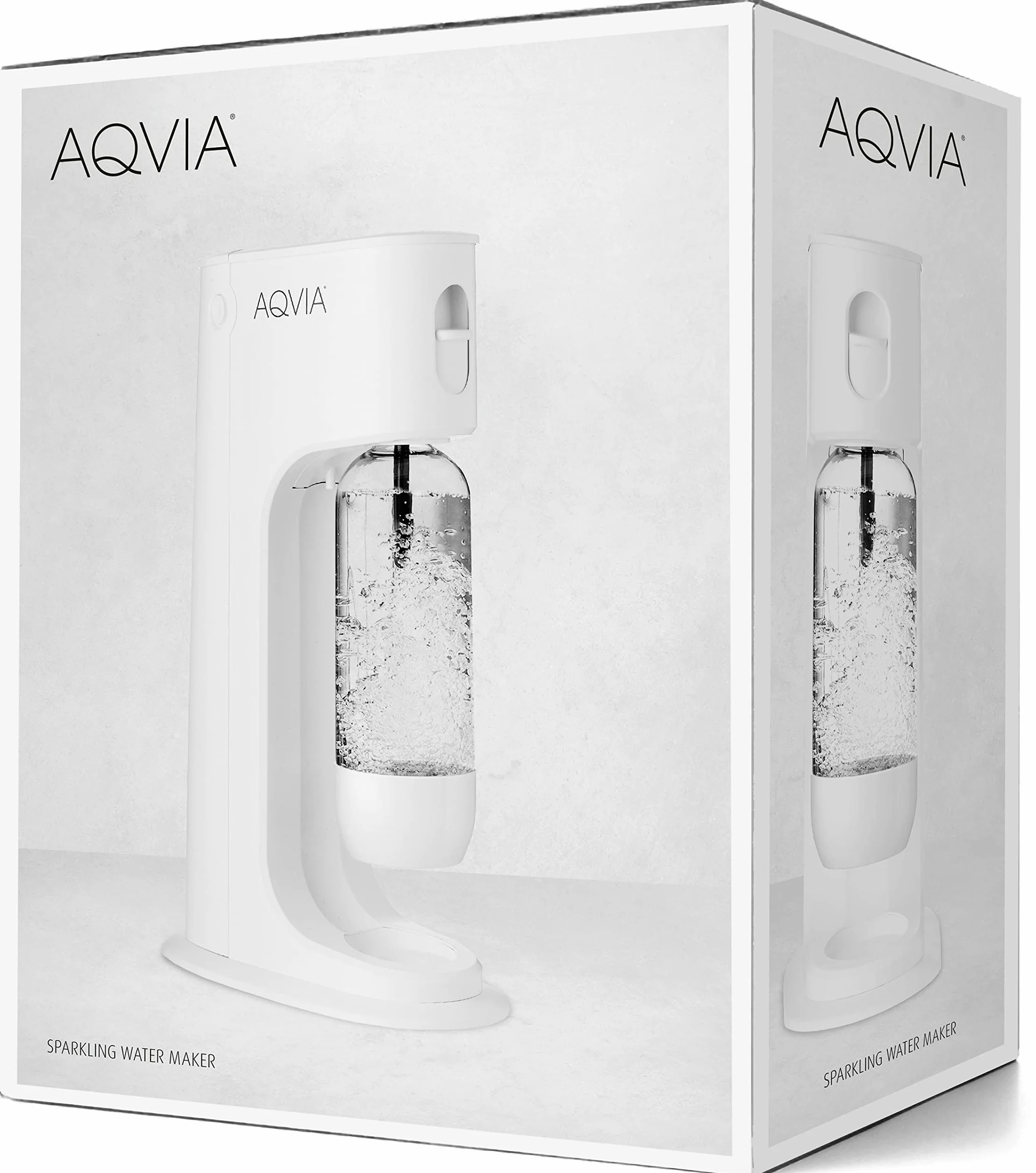 Aqvia Balance, gasatore con bottiglia in PET senza BPA (bianco)