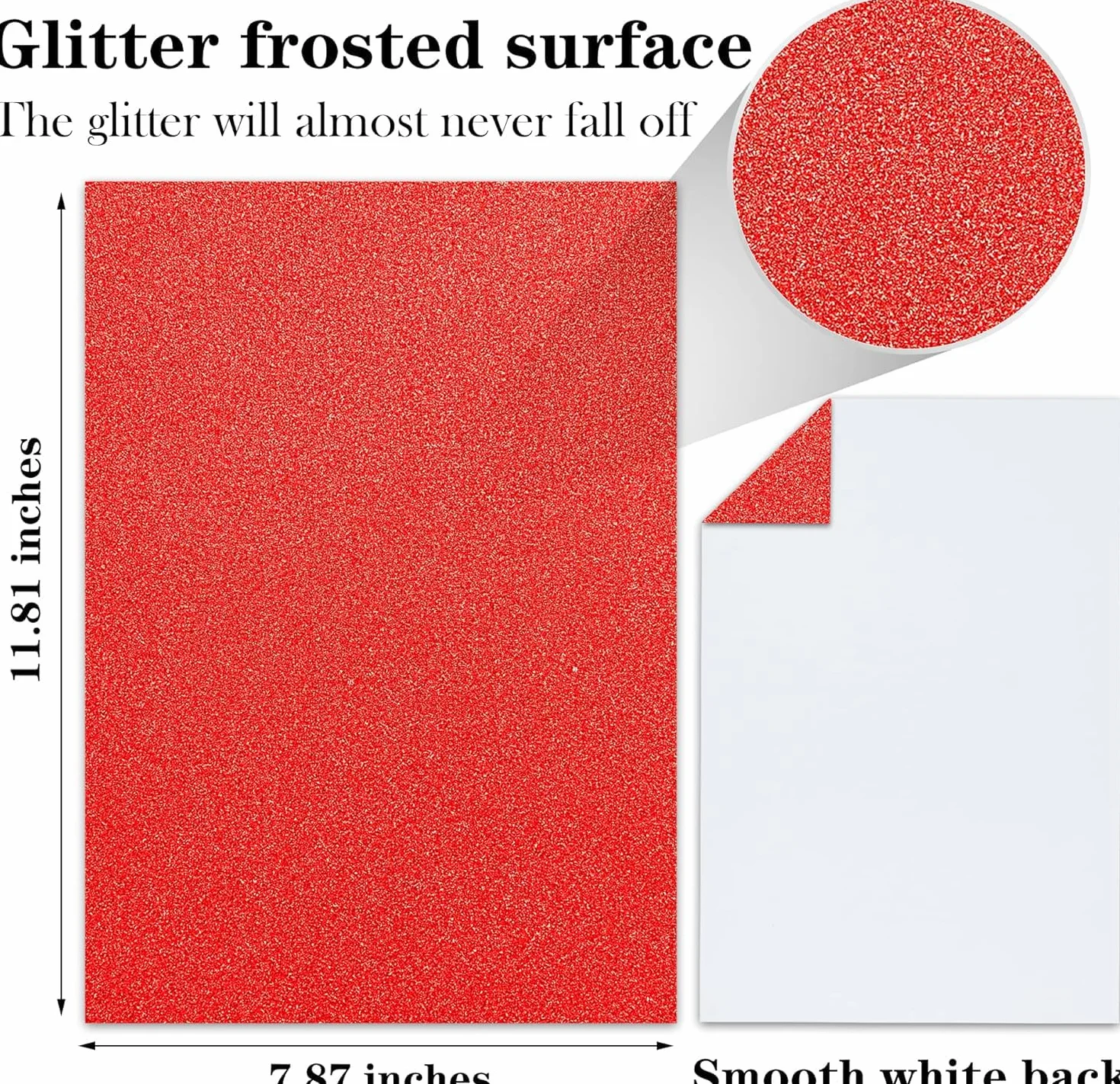 Cartoncino glitterato A4 250 g/m² 10 fogli colori misti decorazioni fai da te