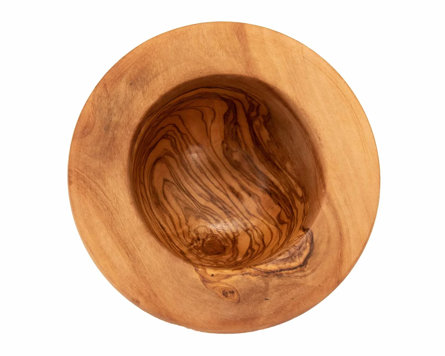Benera - Set di mortaio e pestello in legno d'ulivo, circa 12 cm di diametro