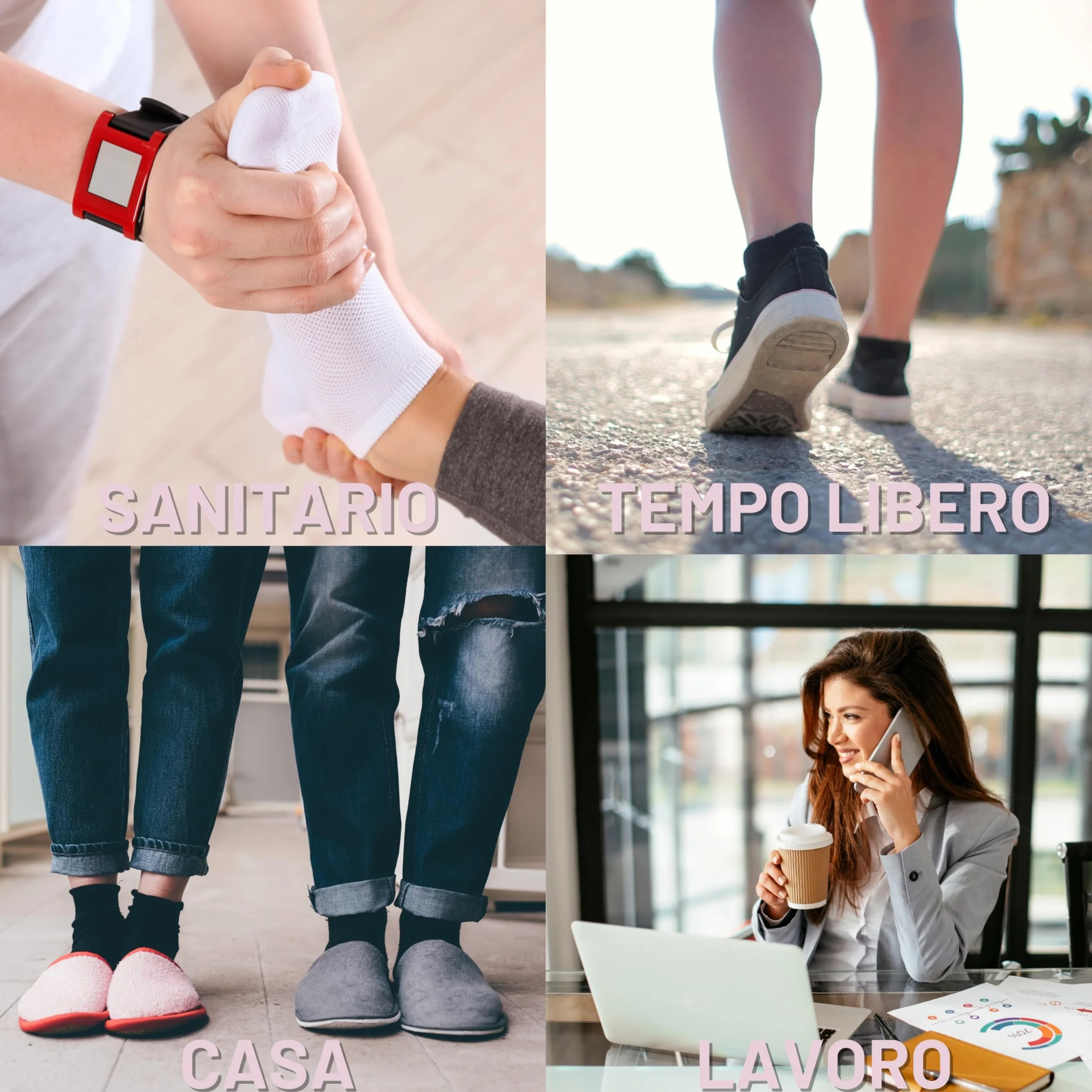 LEON D'ORO Calzini SENZA ELASTICO Donna COTONE LEGGERO Calze Donna FILO DI SCOZIA Made in Italy