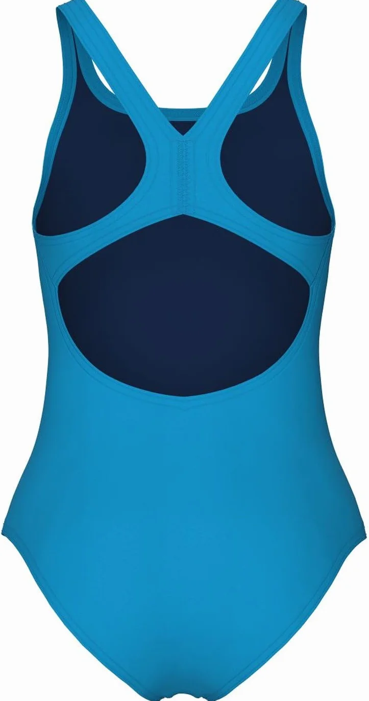arena Dynamo Junior R Costume Intero Bambina, Costume da Bagno Sportivo in Tessuto arena MaxFit Eco Resistente al Cloro e al Sale con Protezione UV UPF 50+