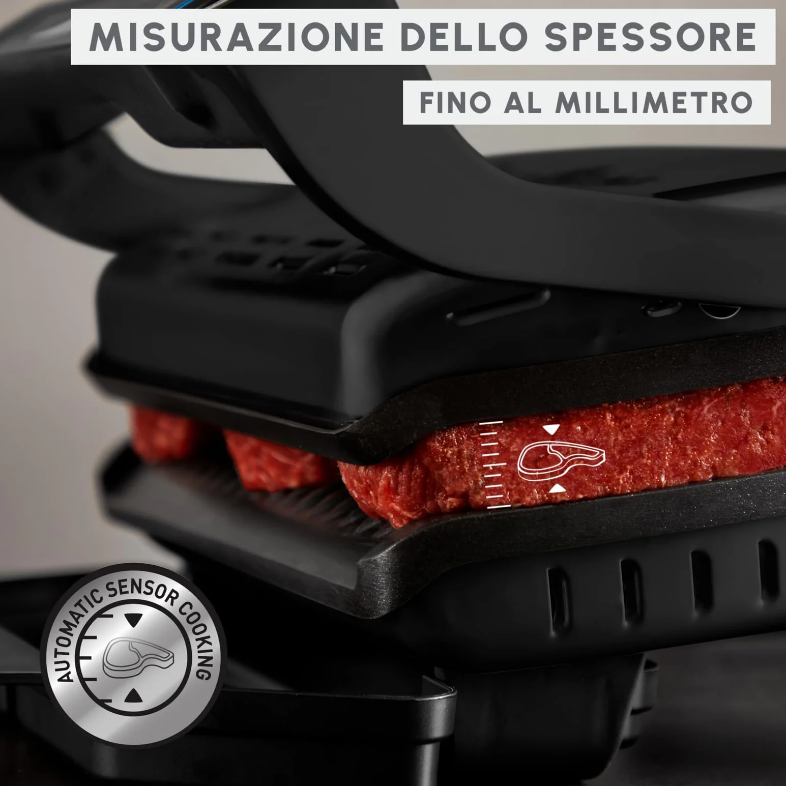 Moulinex Optigrill+ XL, Griglia Elettrica da Interno Ideale per Cucinare Carne, Pesce e Verdure, Indicatore di Cottura, 9 Programmi Automatici, Piastre Antiaderenti Facile da Pulire, GI7278