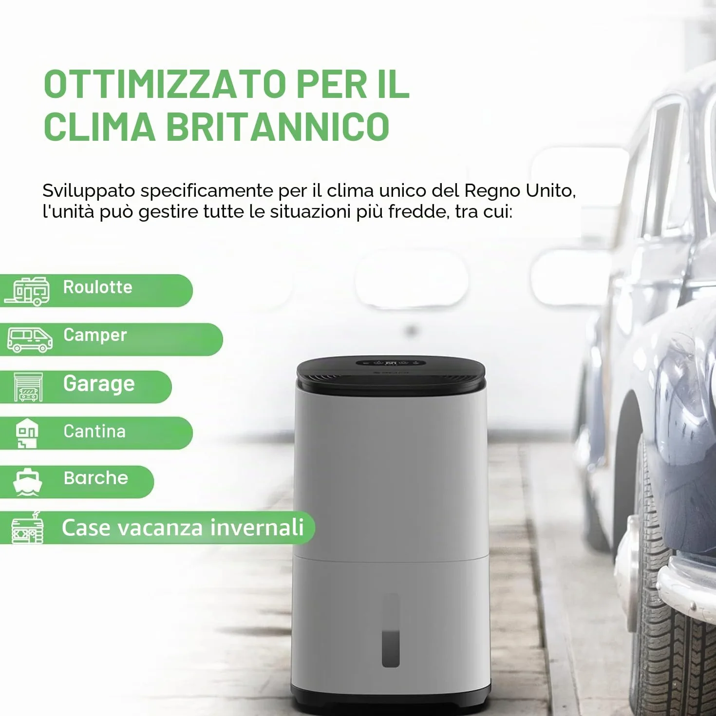 Meaco Dry Arete® One 20L Doppio deumidificatore e purificatore d'aria HEPA per la casa