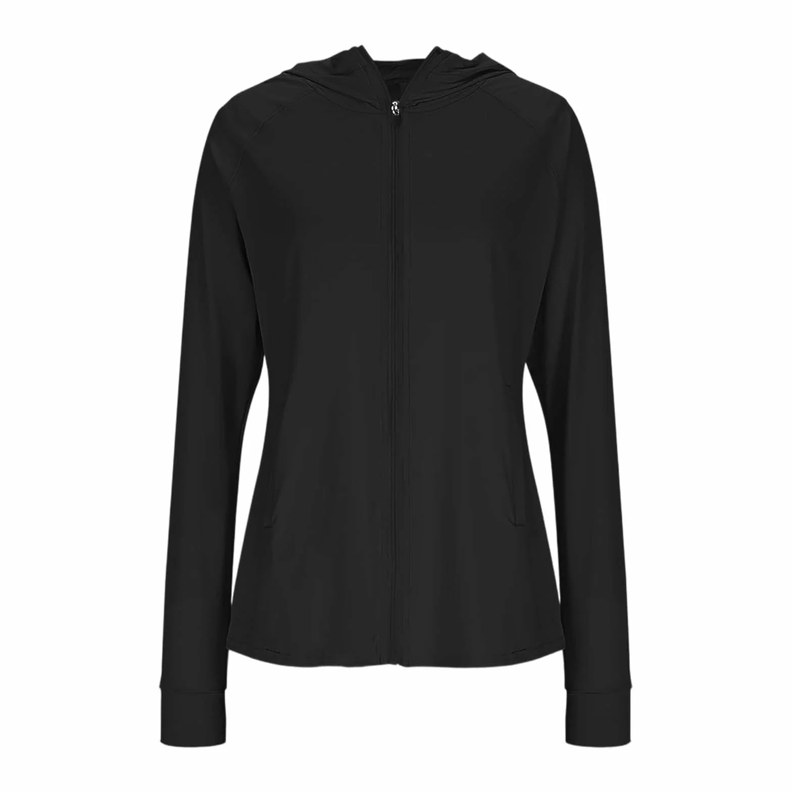 Felpa Donna UV Manica Lunga Leggera Zip Protezione Solare Tasche Giacca Sportiva Estiva Anti-UV Fitness Corsa Trekking