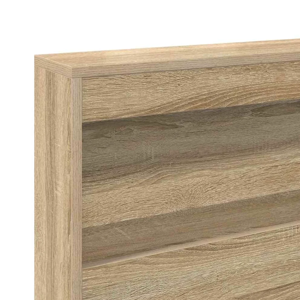 vidaXL Testata Contenitore Rovere Sonoma 140 cm Legno Multistrato, Mobile per Camera, Testata Rettangolare, soluzioni salvaspazio, Organizer Funzionale, Stile Minimalista